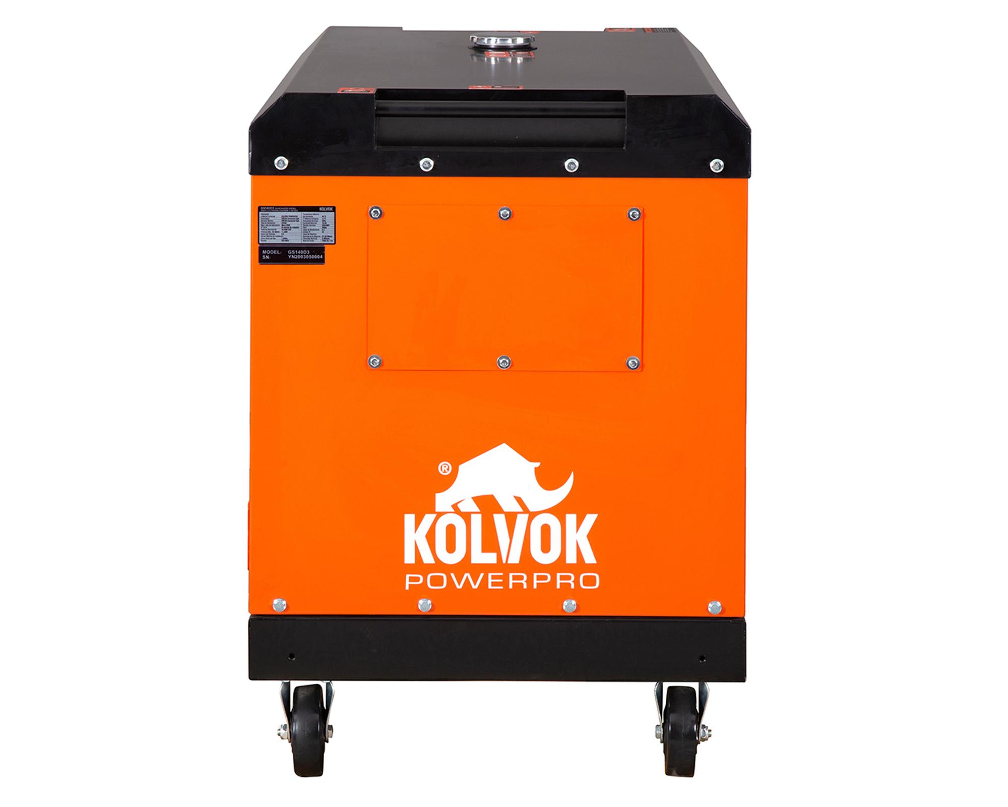 Generador eléctrico a diésel trifásico 11200W Kolvok-2