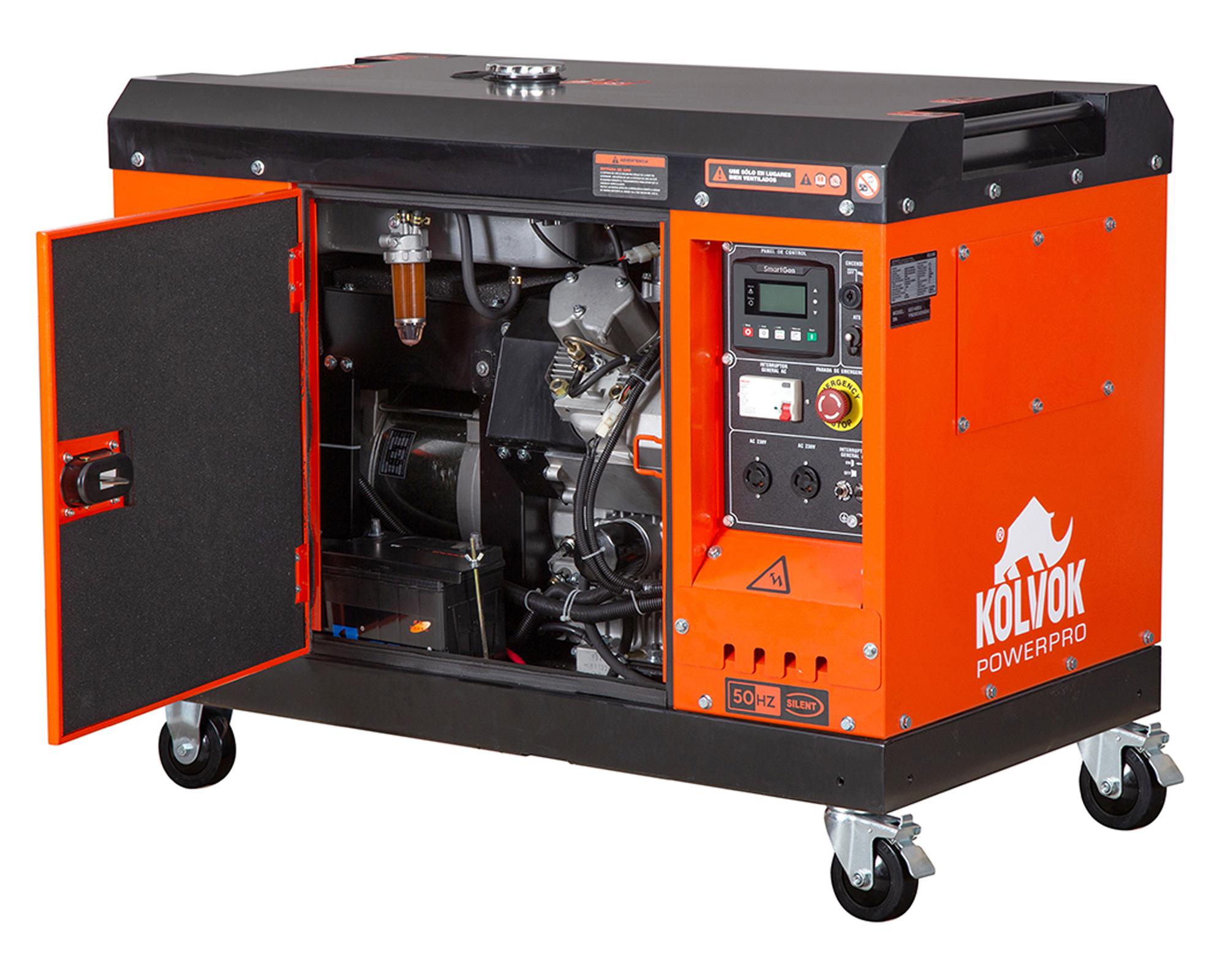 Generador eléctrico a diésel trifásico 11200W Kolvok-3