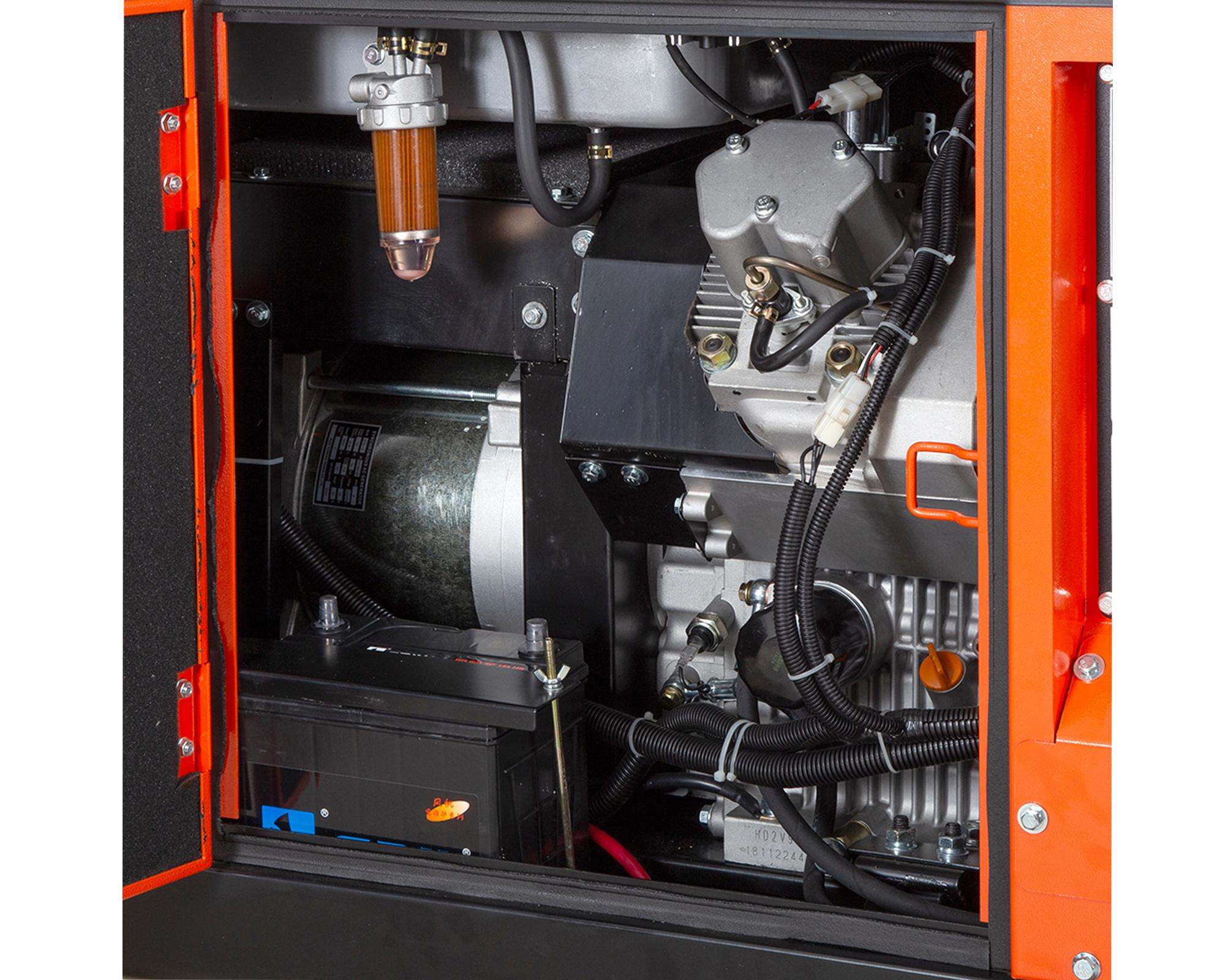 Generador eléctrico a diésel trifásico 11200W Kolvok-4