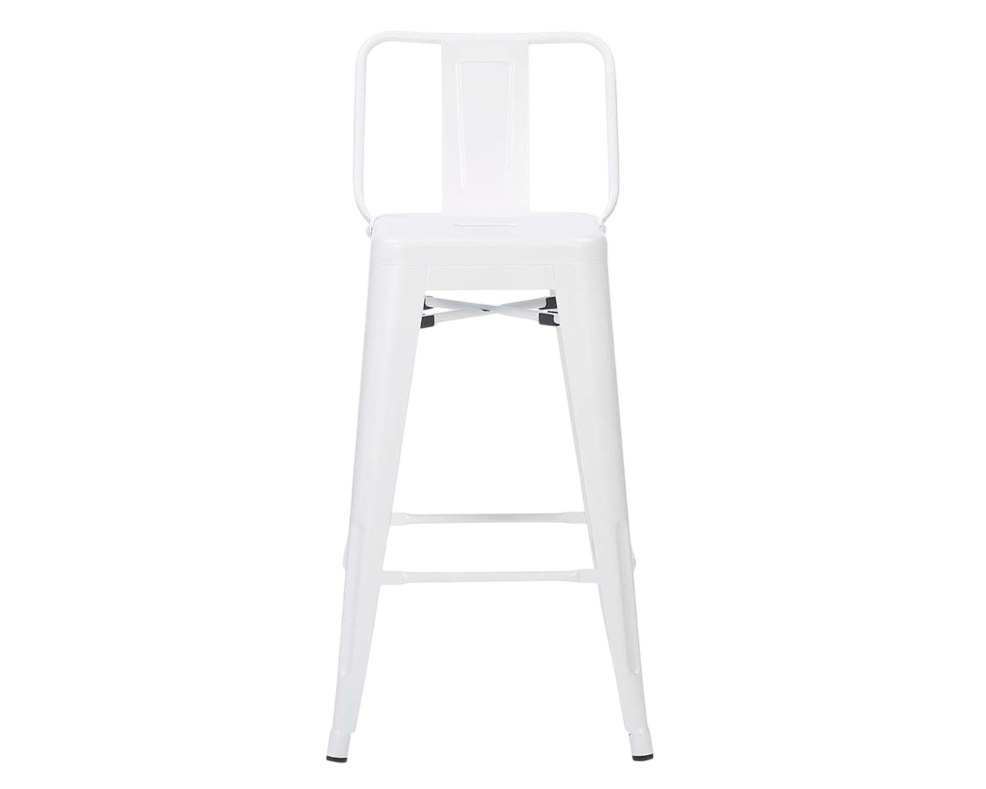 Taburete 67 asiento metal con respaldo Tolix blanco Form Design-0
