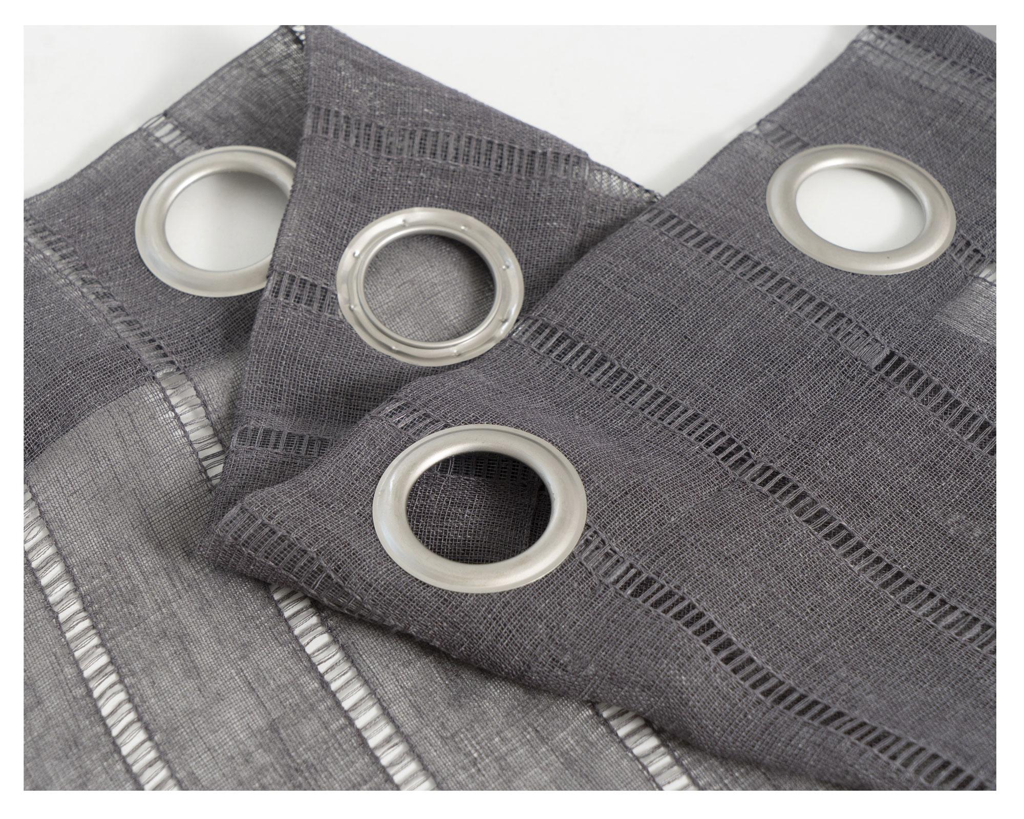 Cortina velo 140x230 cm gris Cotidiana-2