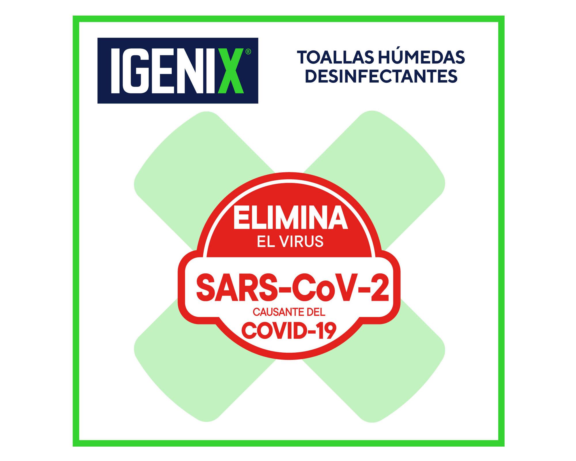 Toallas desinfectantes frescura cítrica 40 unidades Igenix-3