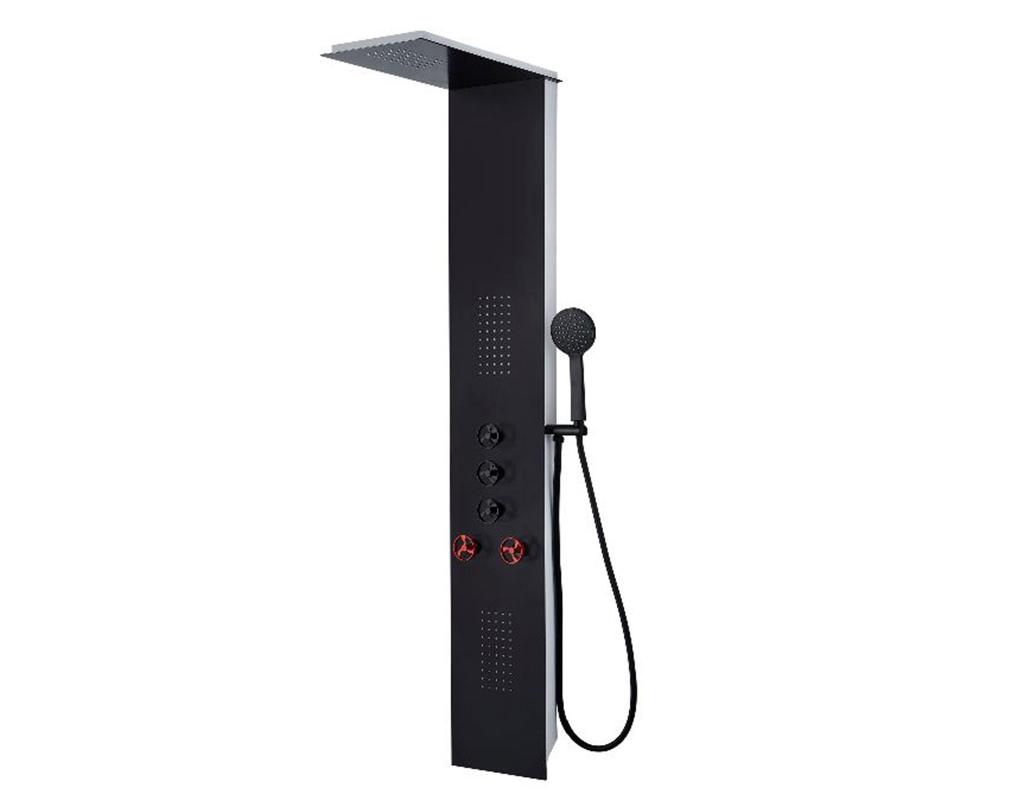 Columna ducha Industrial negro Vessanti-0