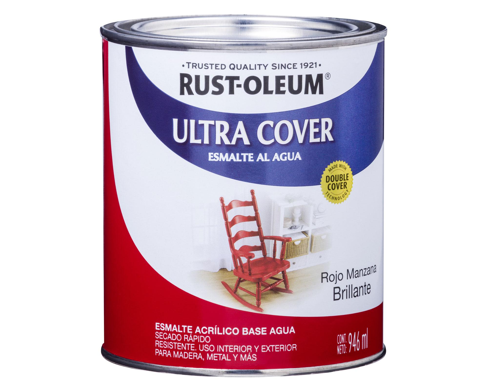 Esmalte al agua 946 ml Ultra cover rojo manzana brillante Rust-Oleum-0