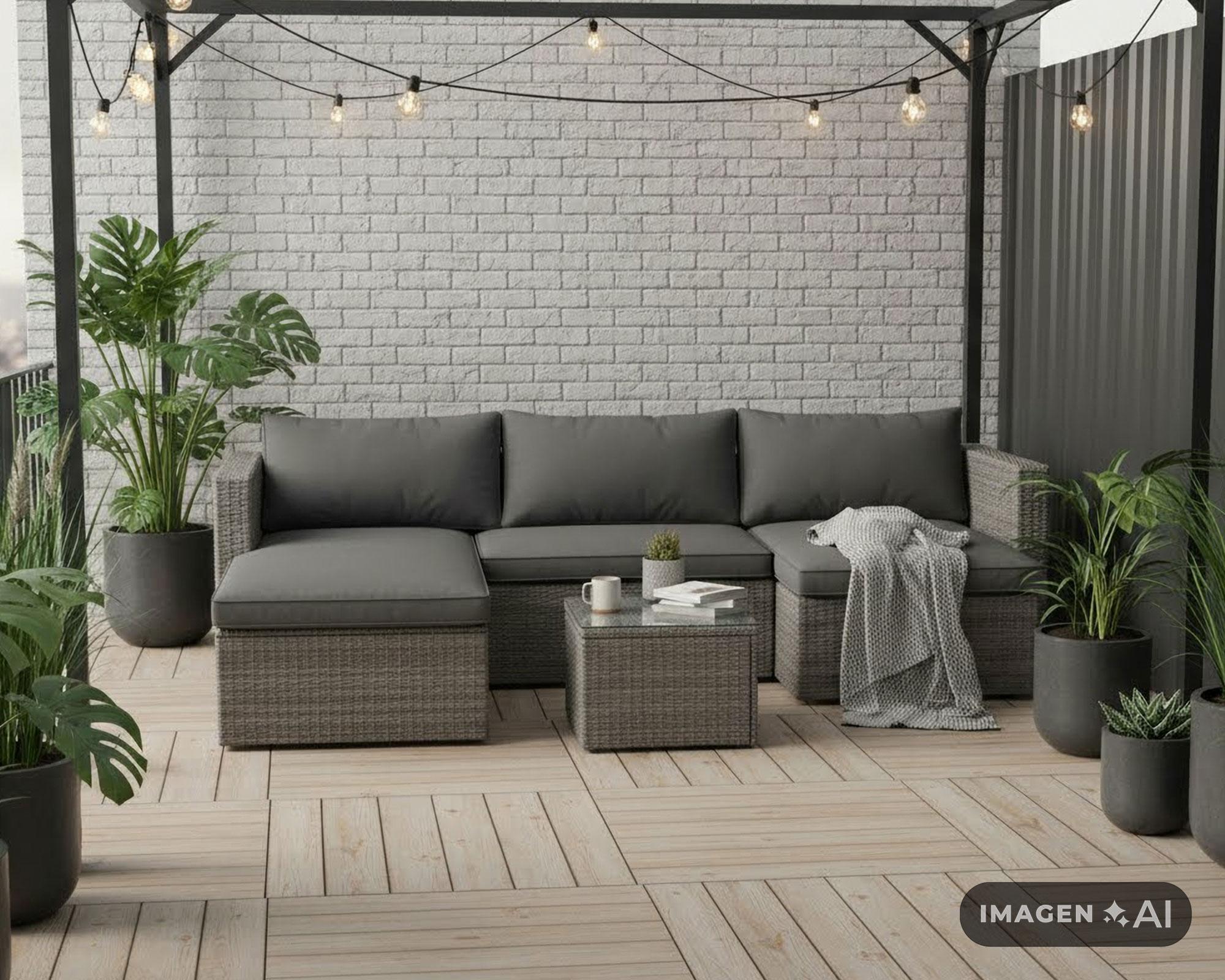 Set terraza 3 personas New Amarallis Outzen-3