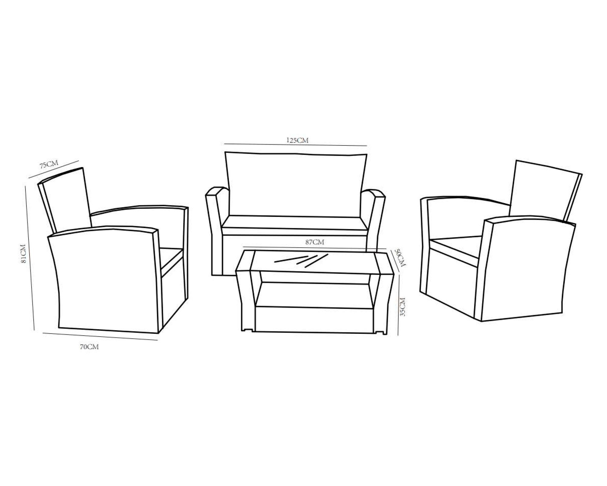 Set terraza 4 personas Gaeta Outzen.-2