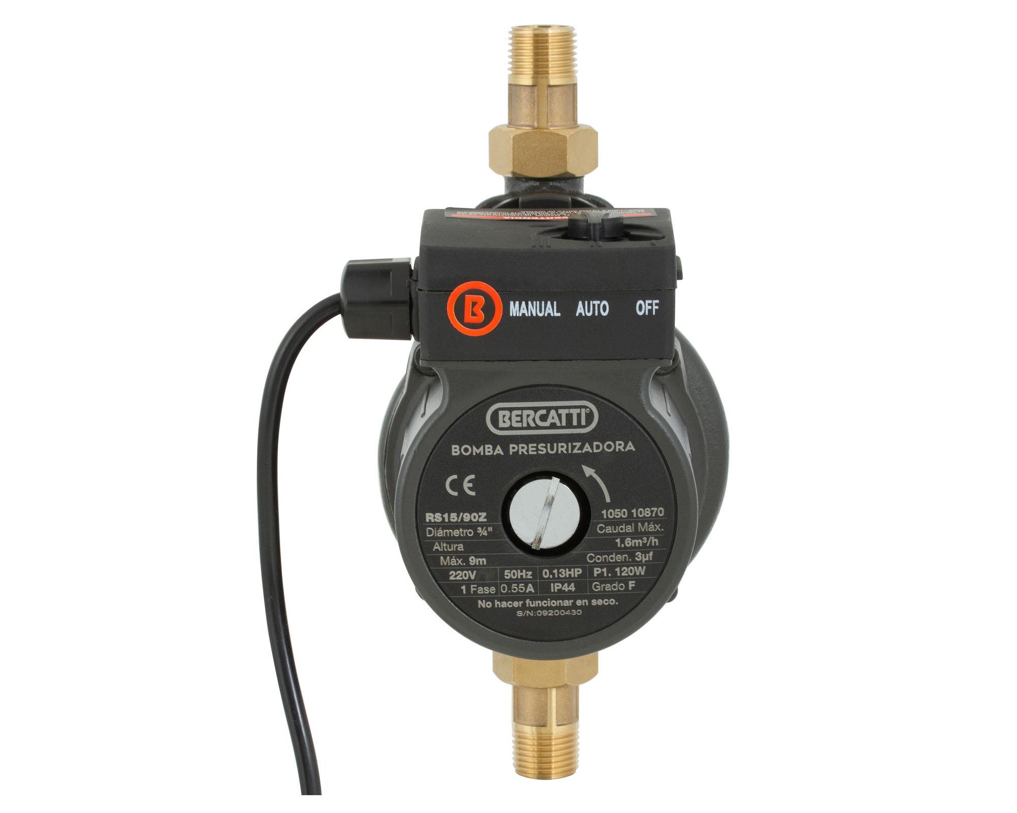 Bomba superficie presurizadora 3/4'' 120W RS15/90-Z Bercatti-0