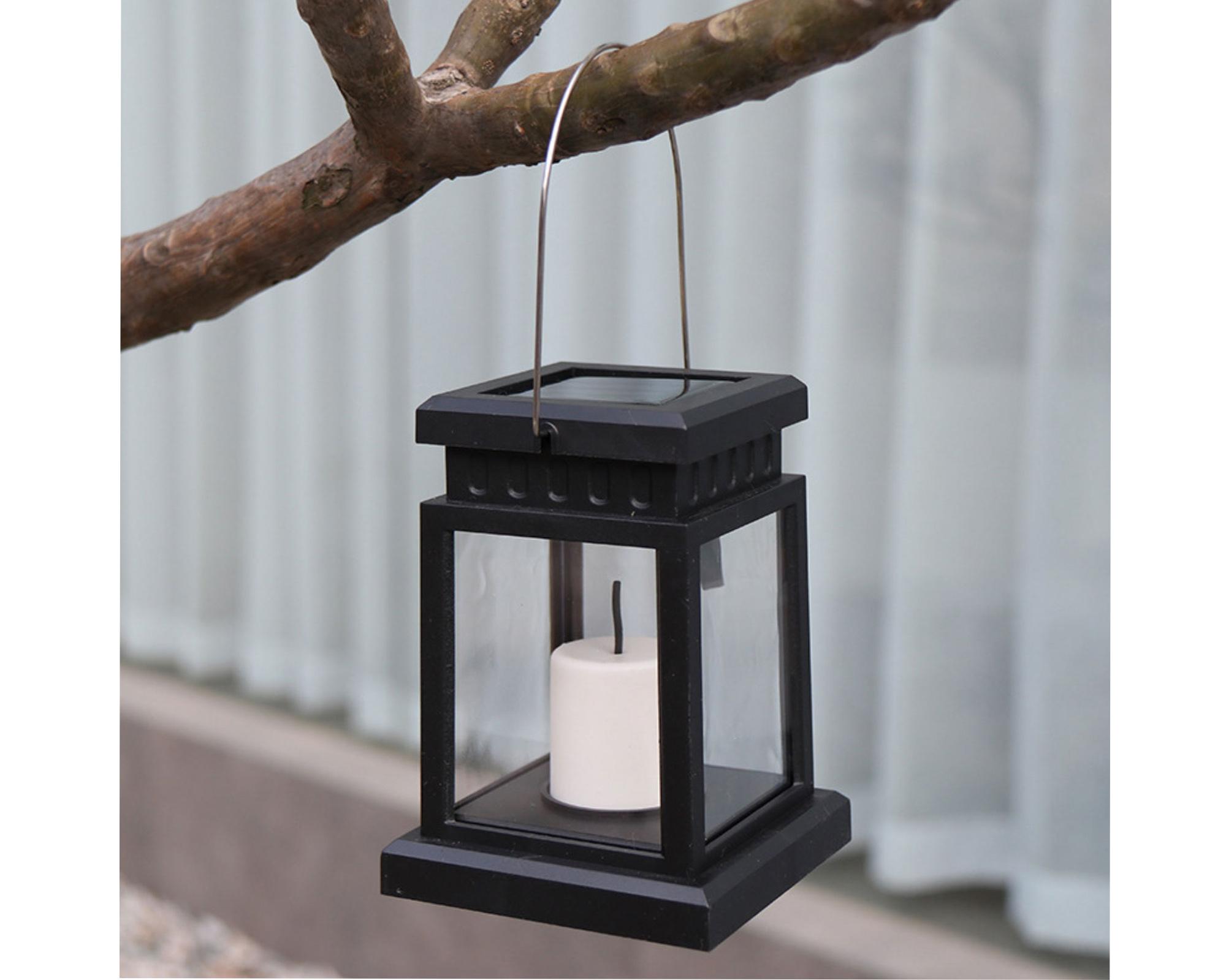 Lámpara decorativa solar LED 1L Fanal negro Pro Outdoor.-2