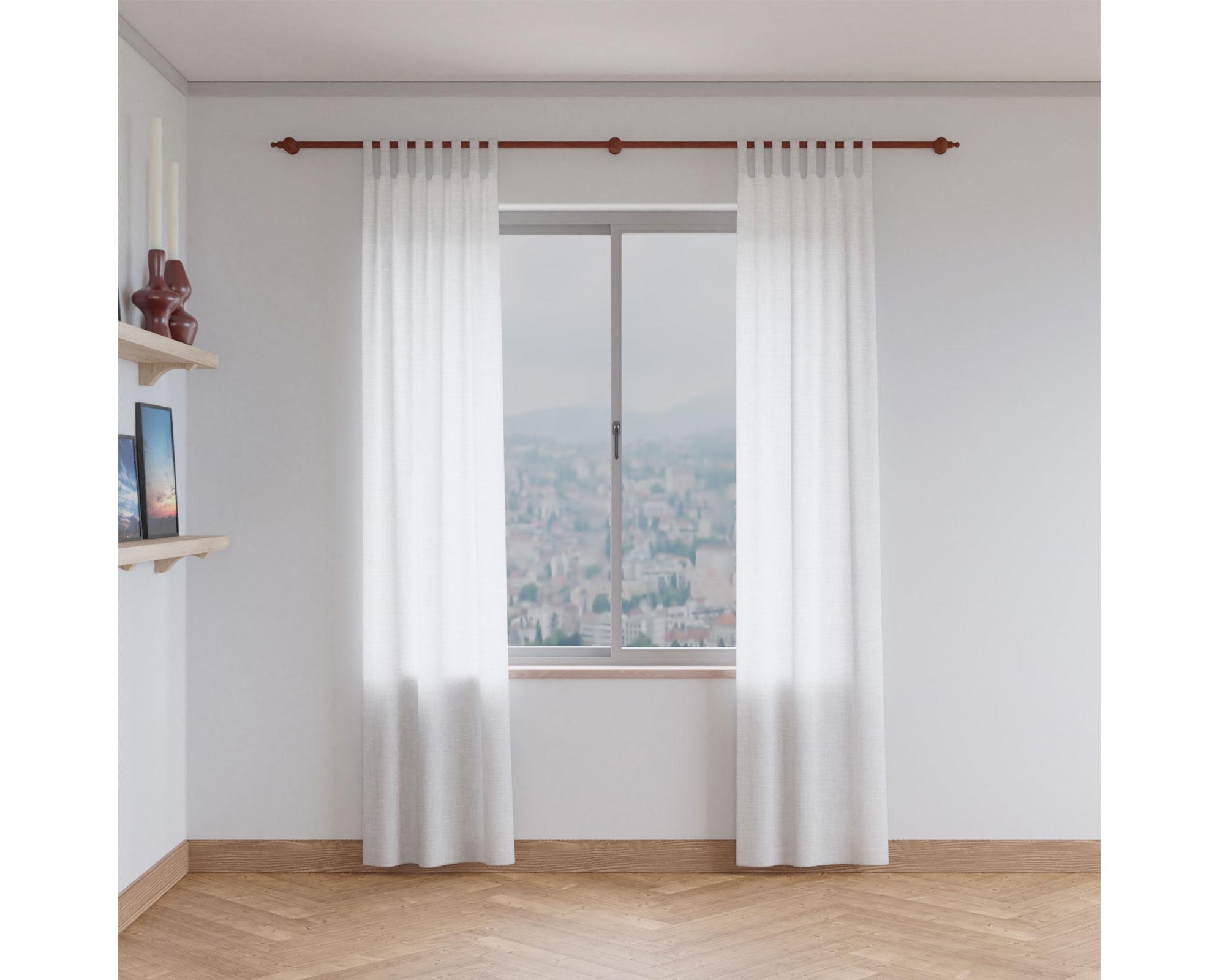 Set barra 1,60 m 22 mm cedro Decor.-2
