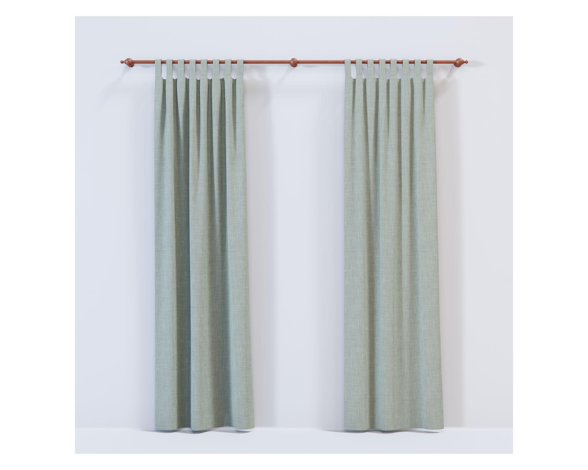 Barras para Cortinas 22 mm madera 160x2 cm cedro-4
