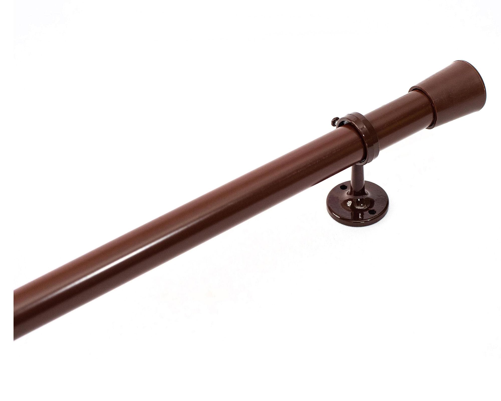 Barra para cortina metal Innova Zamac 140x2 cm café-3