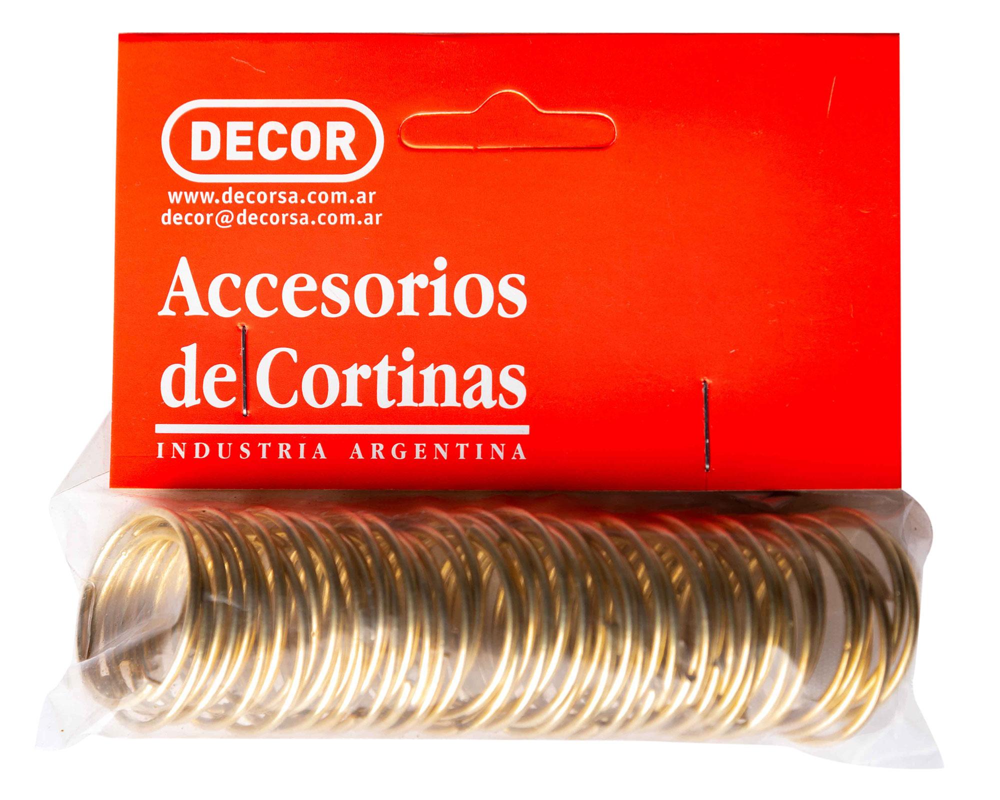Argolla de cortina Innova metal 24x12 cm dorado 50 un.-2