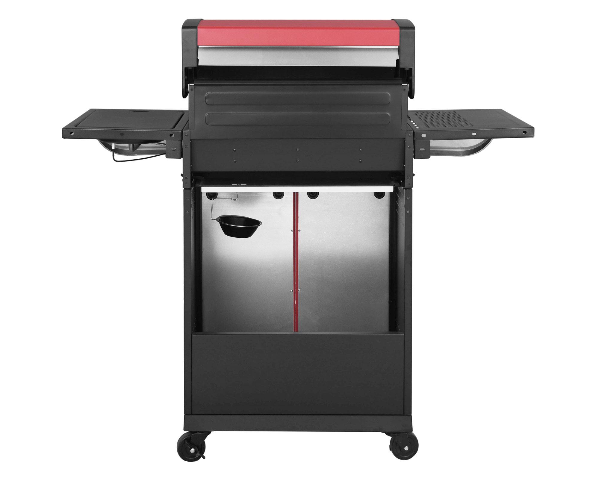 Parrilla 3 quemadores + quemador lateral Kansas Beef Maker.-2