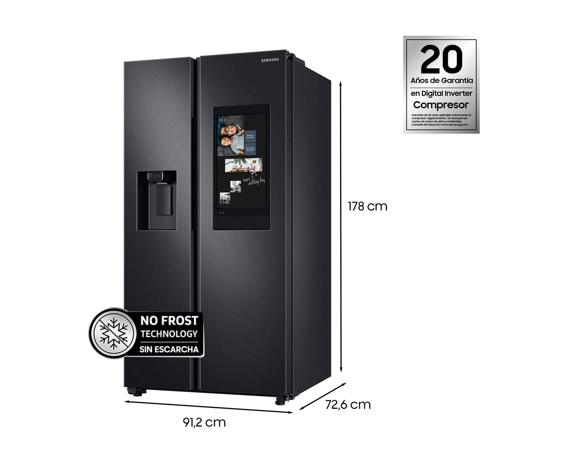 Side by Side no frost 585 litros RS58T5561B1/ZS negro Samsung-6