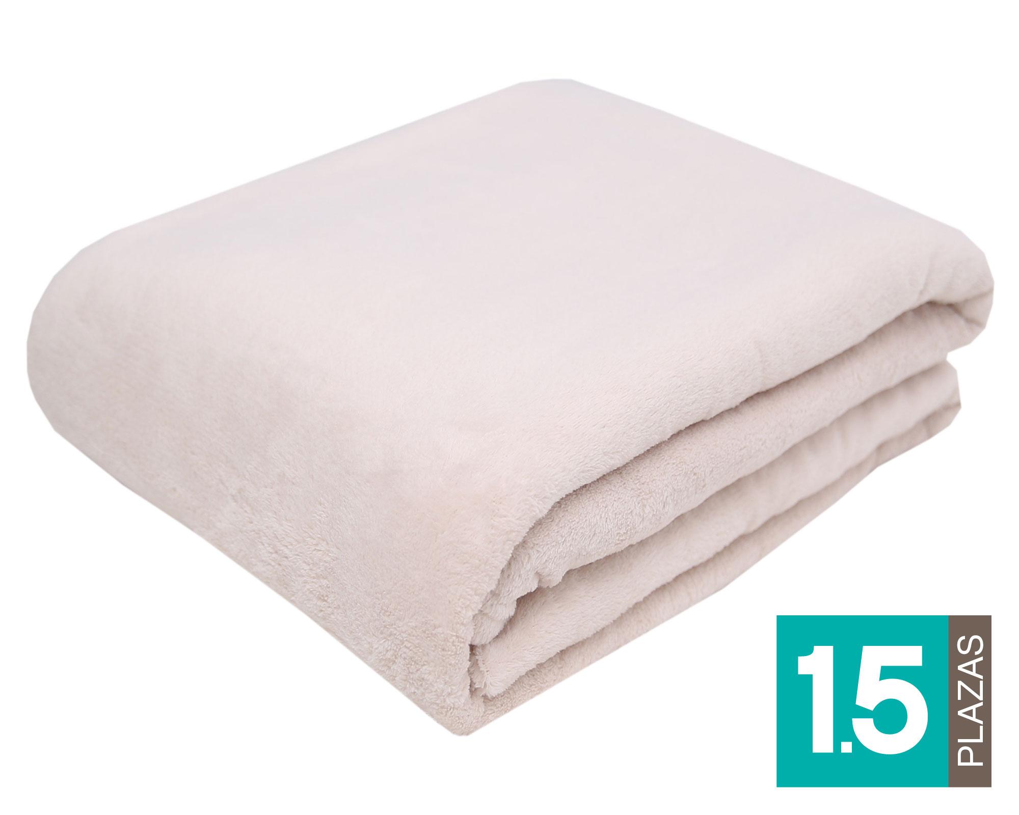 Frazada 1.5 Plazas Coral Cotidiana-0