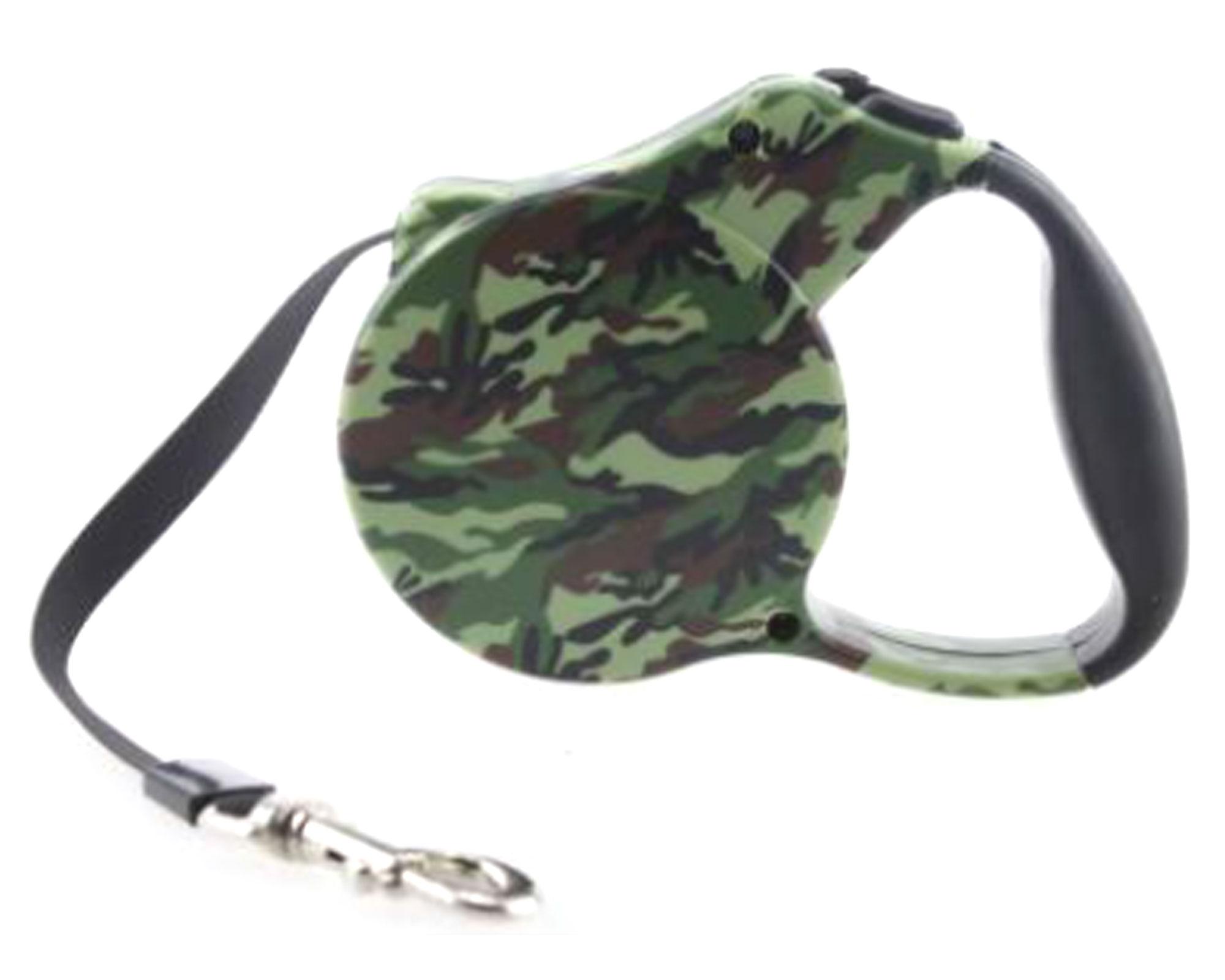 Correa retráctil M reflectante militar Pet's fun-0
