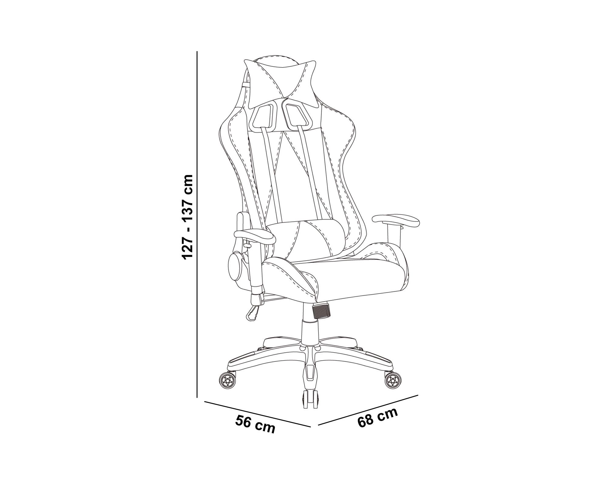 Sillón ejecutivo Gamer rojo/negro M+Design-4