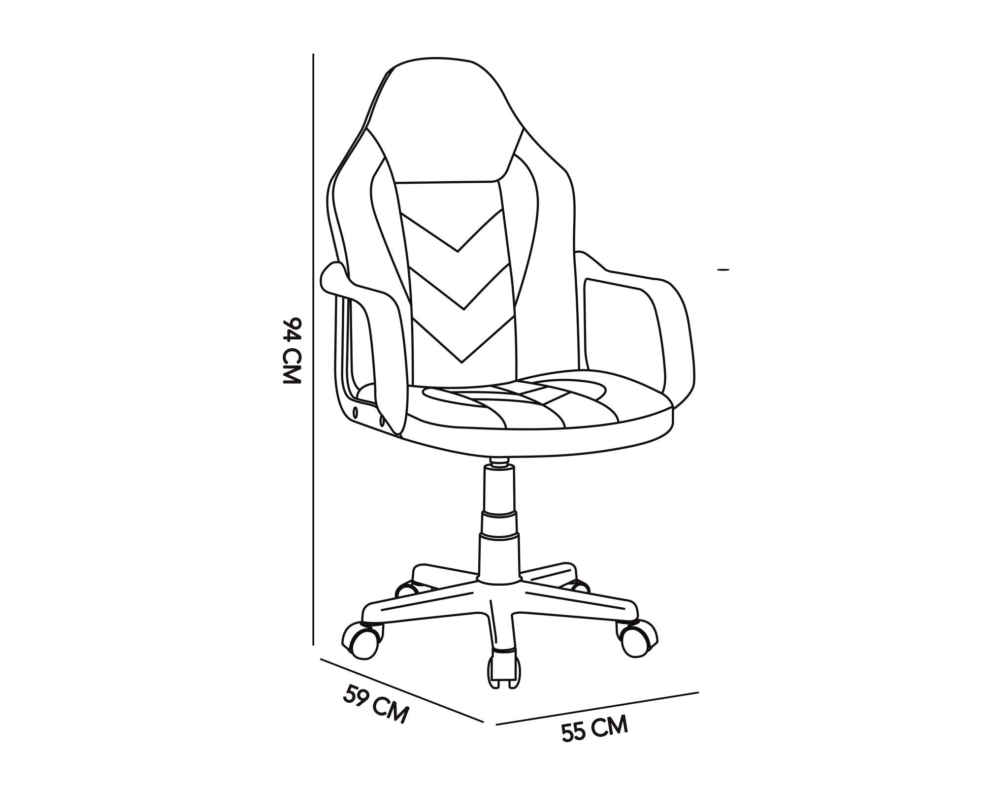 Silla gamer negro/azul M+Design-7