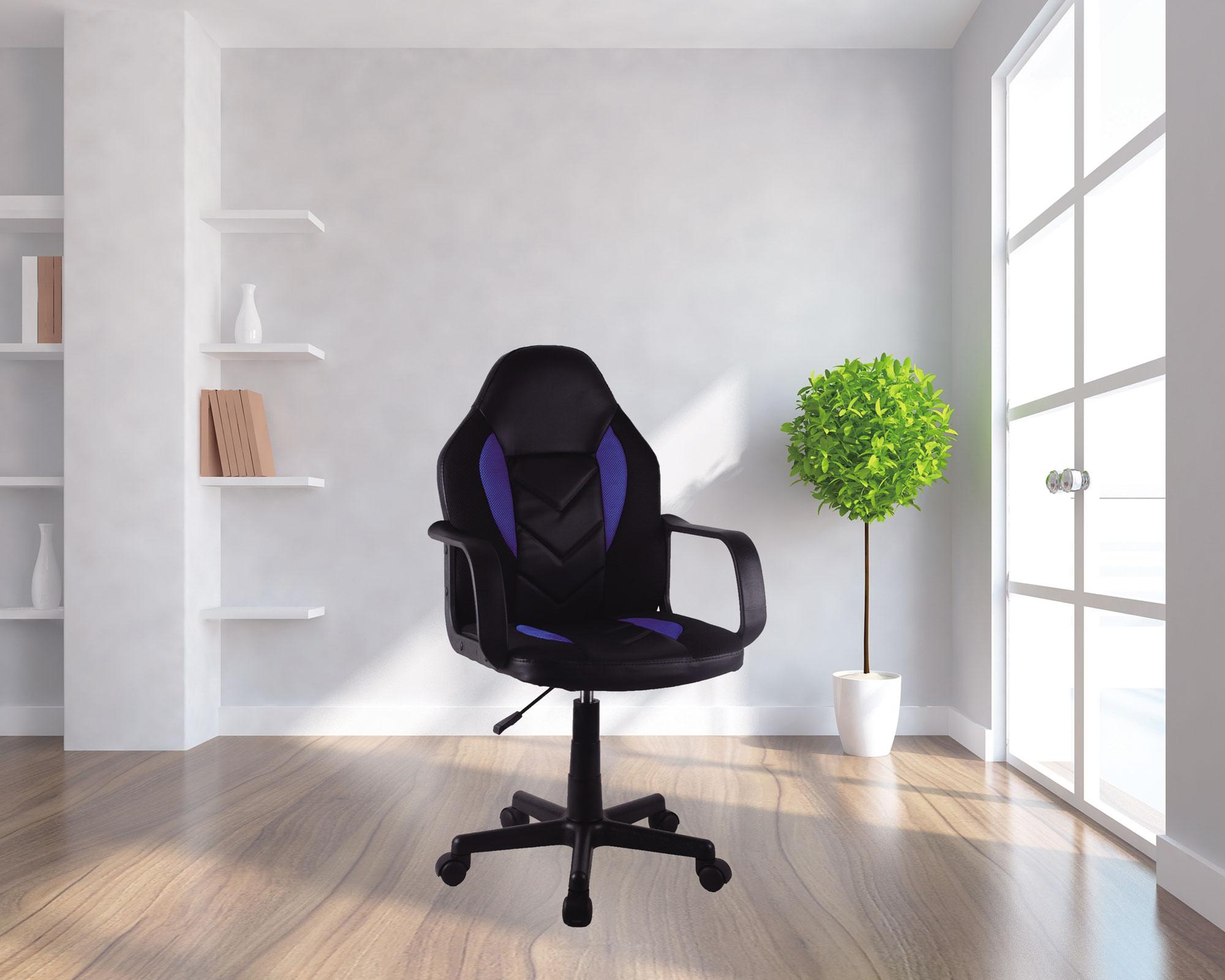 Silla gamer negro/azul M+Design-6