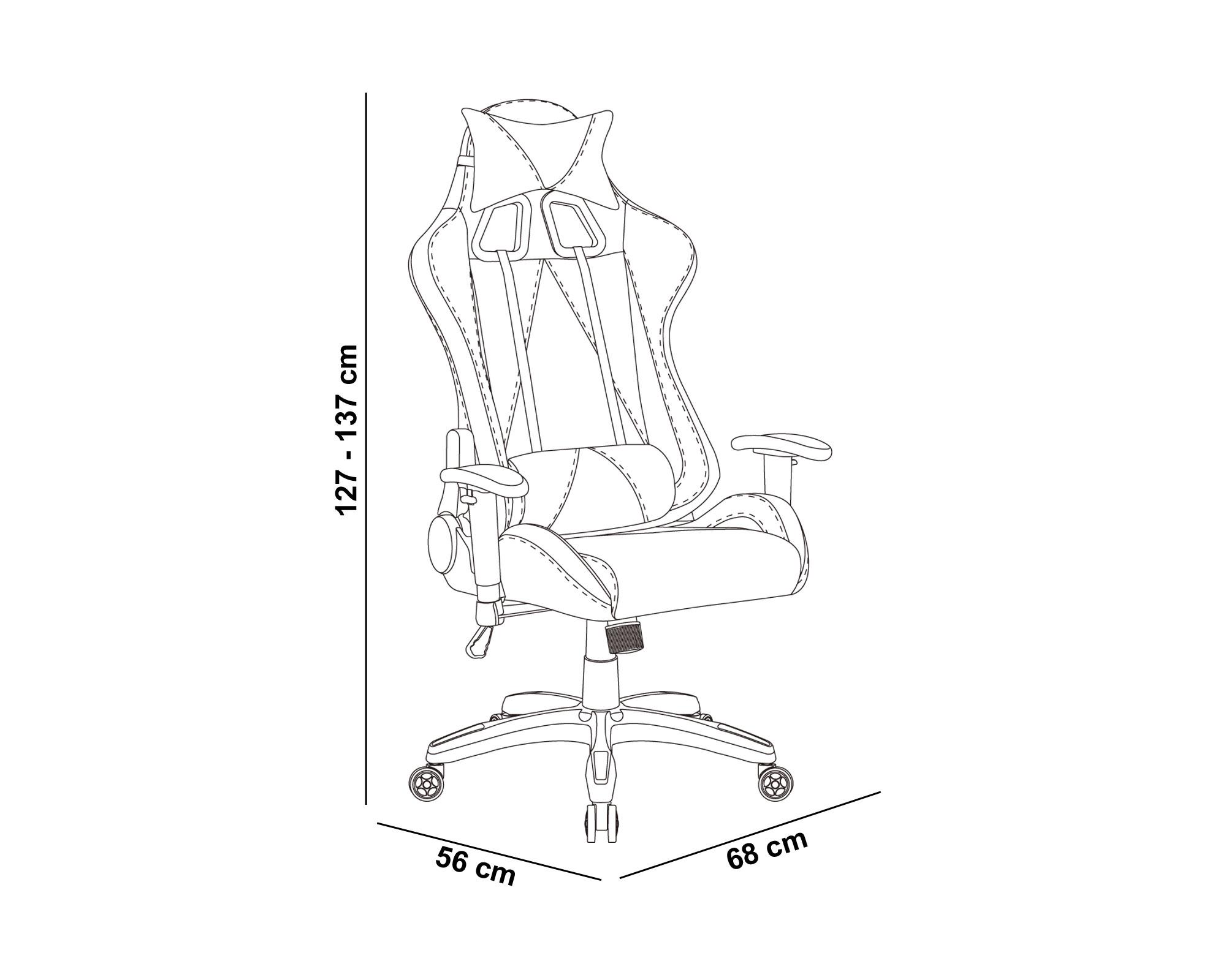 Silla gamer negro/amarillo M+Design-4