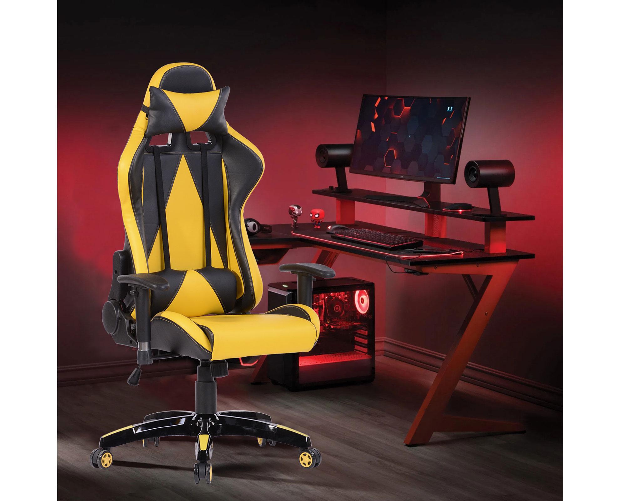 Silla gamer negro/amarillo M+Design-3