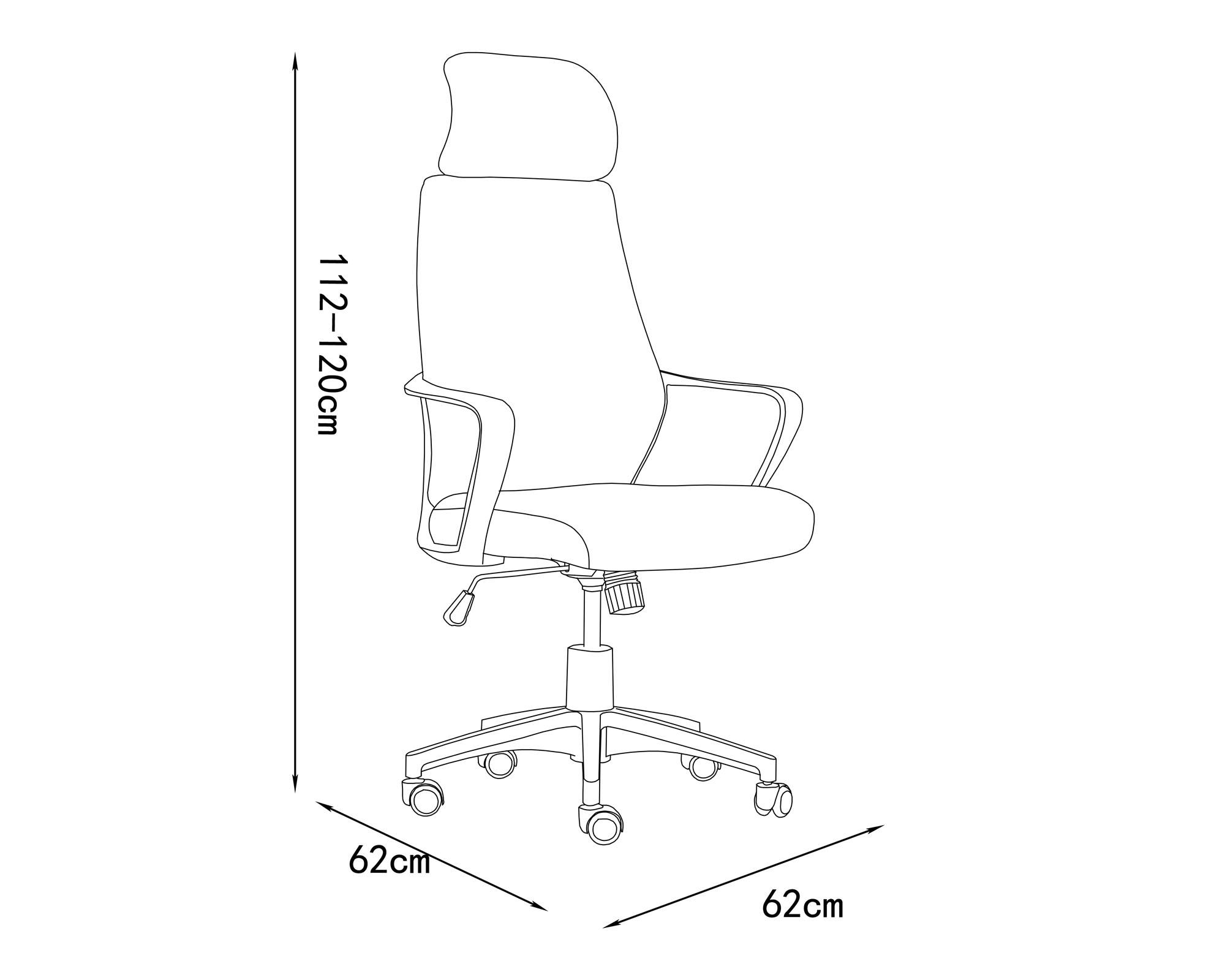 Silla ejecutiva alta azul M+Design.-4