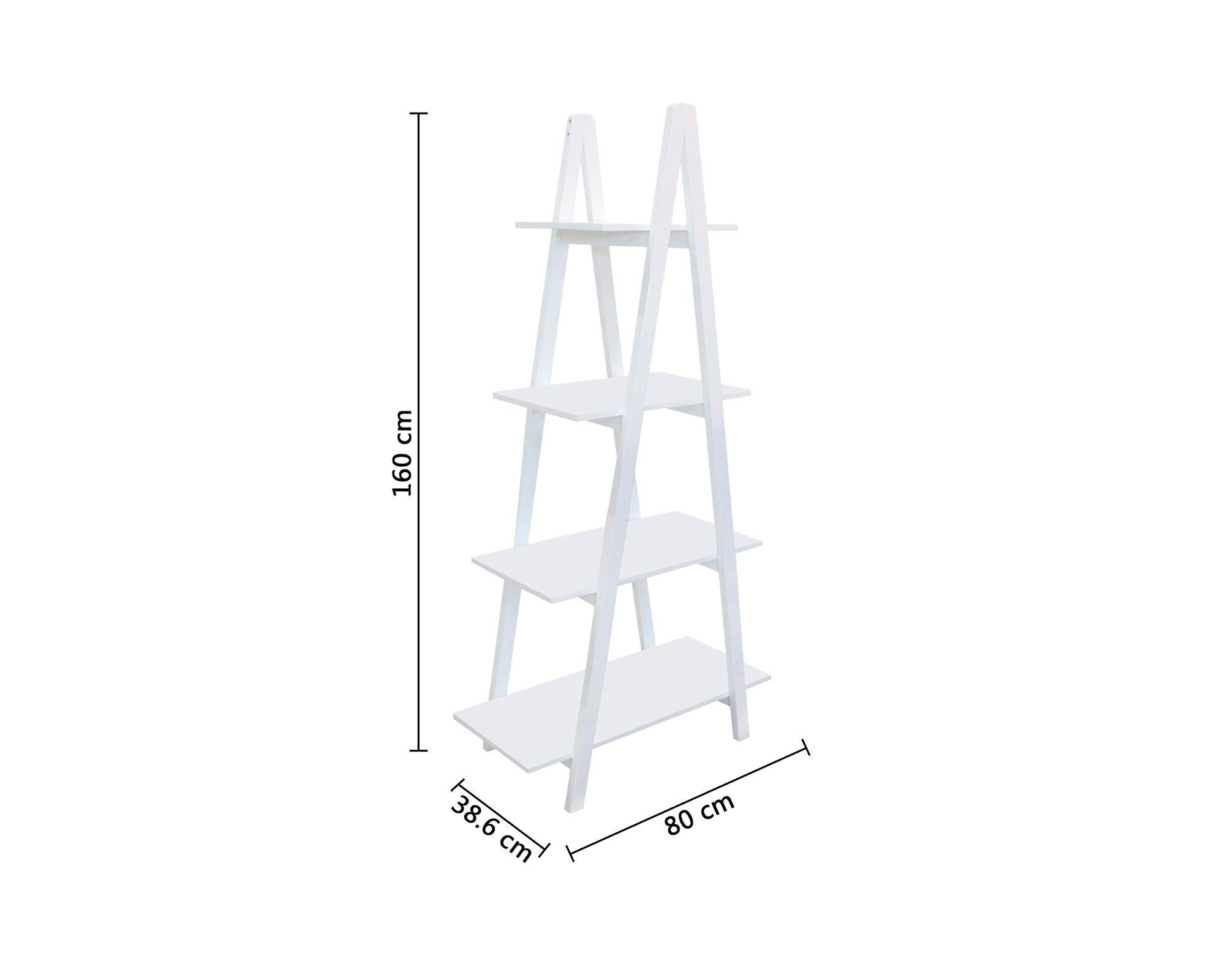 Repisa pirámide 4 espacios blanco-4