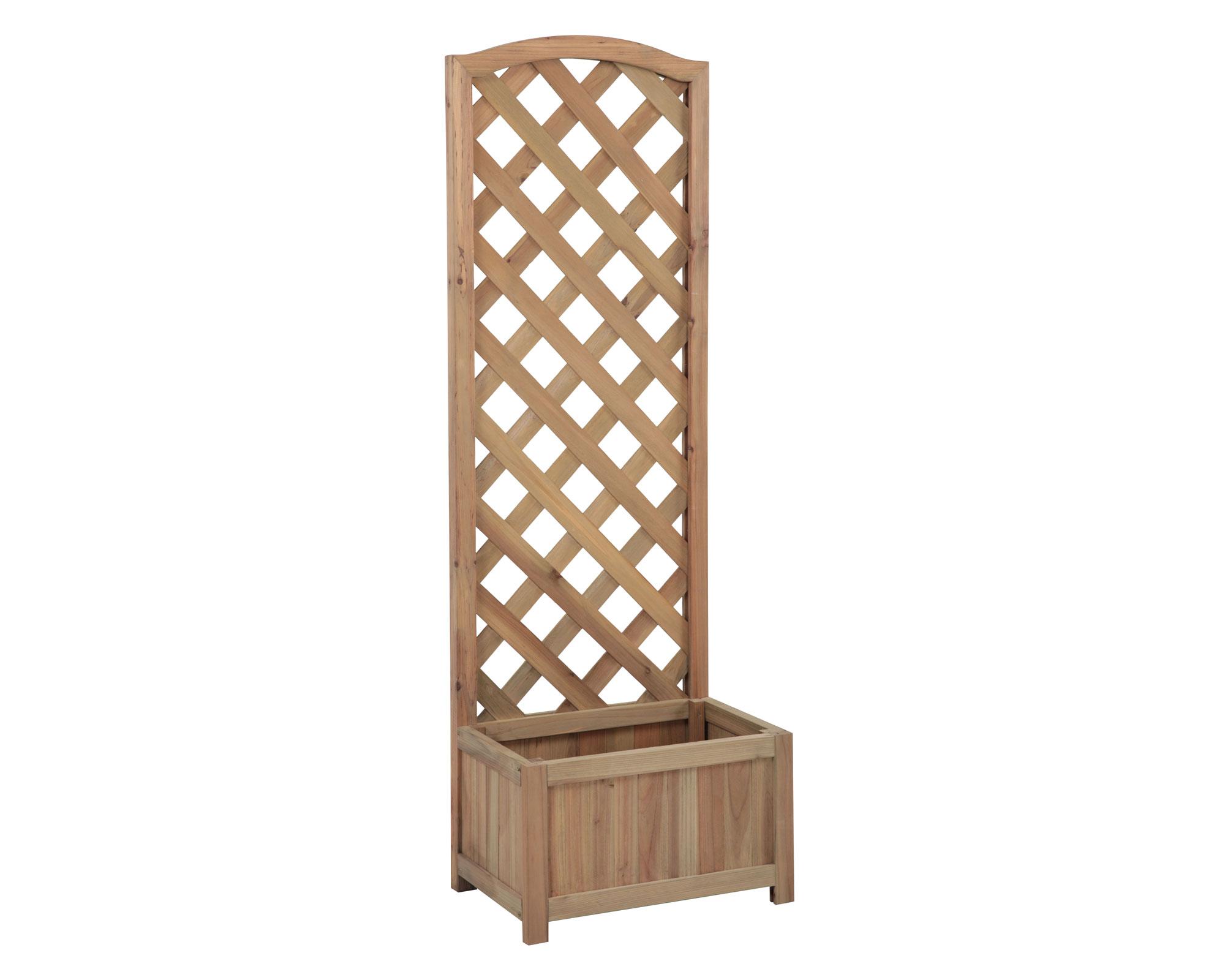 Macetero treillage de madera Outzen-0