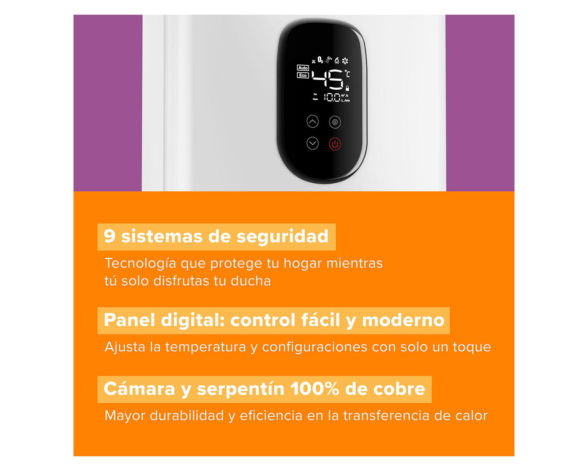 Calefont tiro forzado 10 lt FORCED 10 ECO GN-3