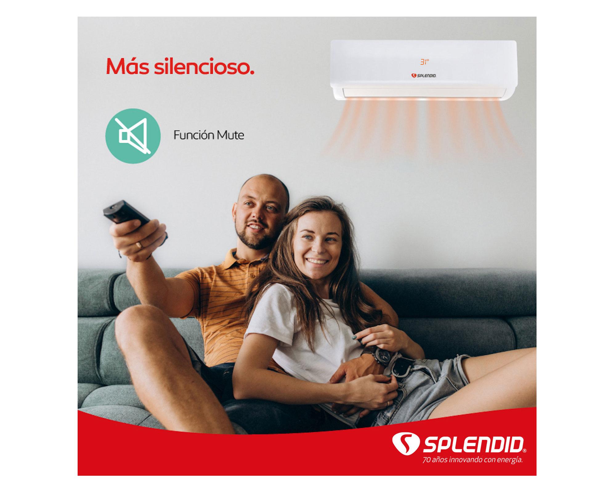 Aire acondicionado split 9000 BTU frío/calor SAC-09K-O Splendid.-4