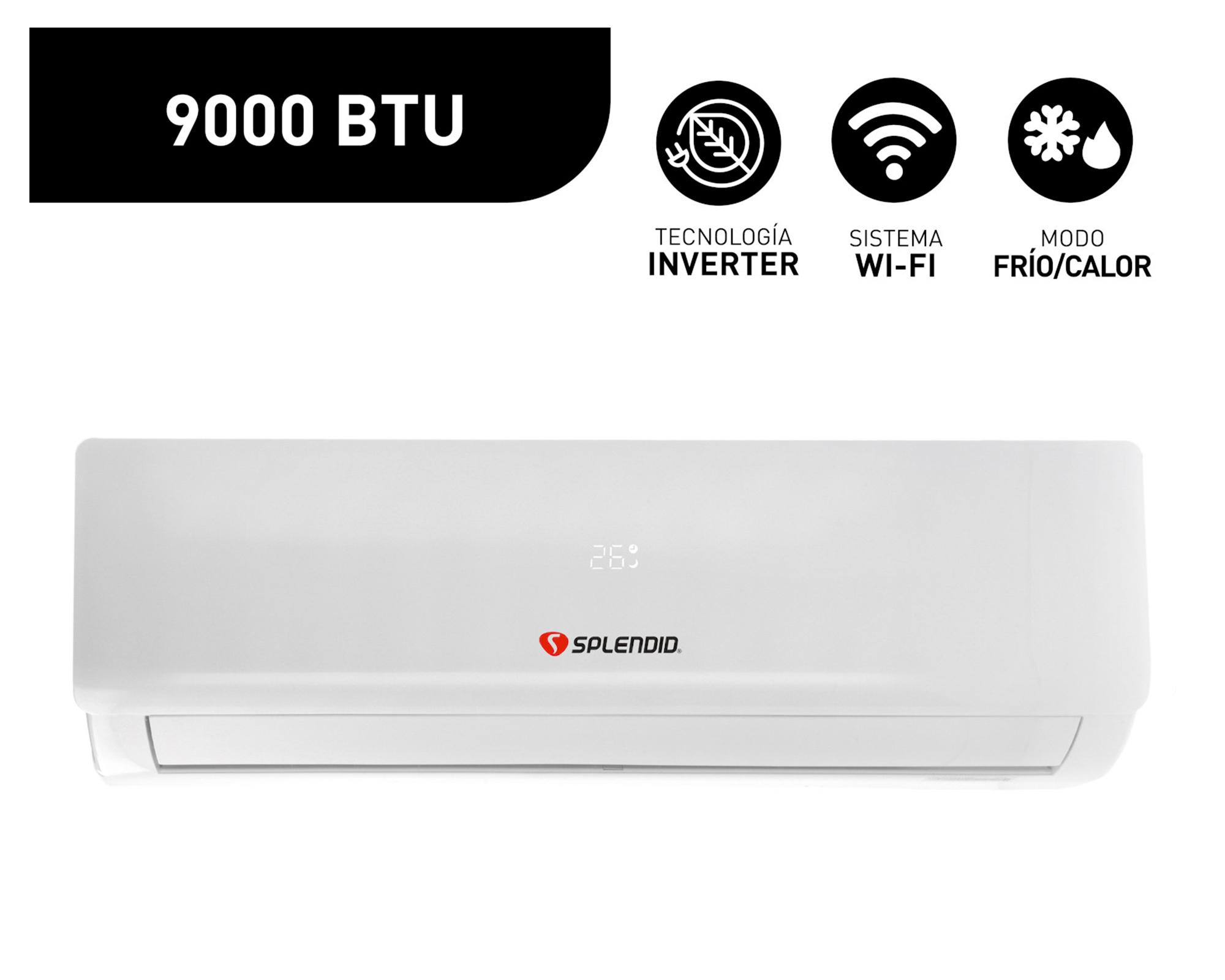 Aire acondicionado split inverter 9000 BTU frío/calor SAC-09K-INV WIFI Splendid-10