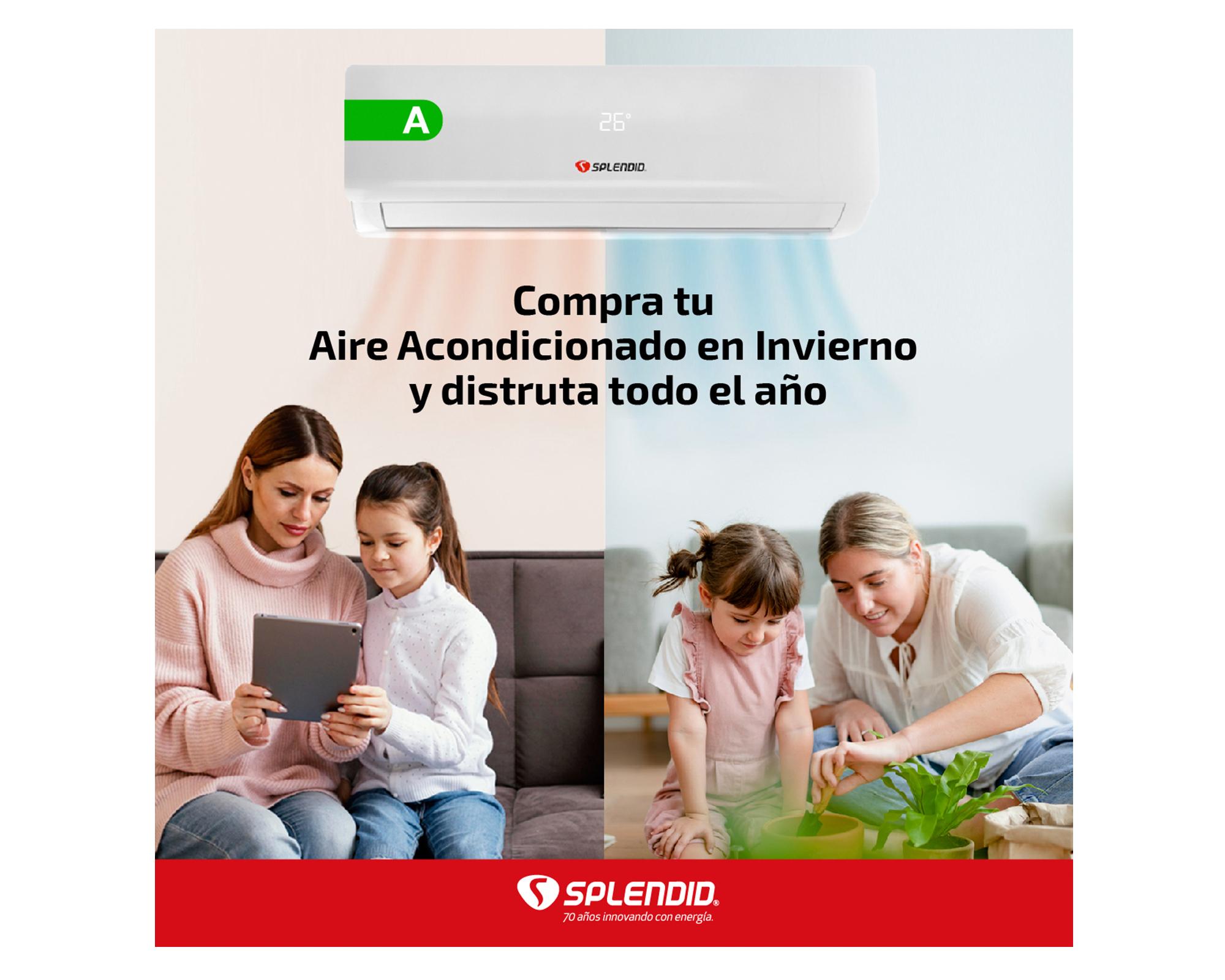 Aire acondicionado split inverter 9000 BTU frío/calor SAC-09K-INV WIFI Splendid-12