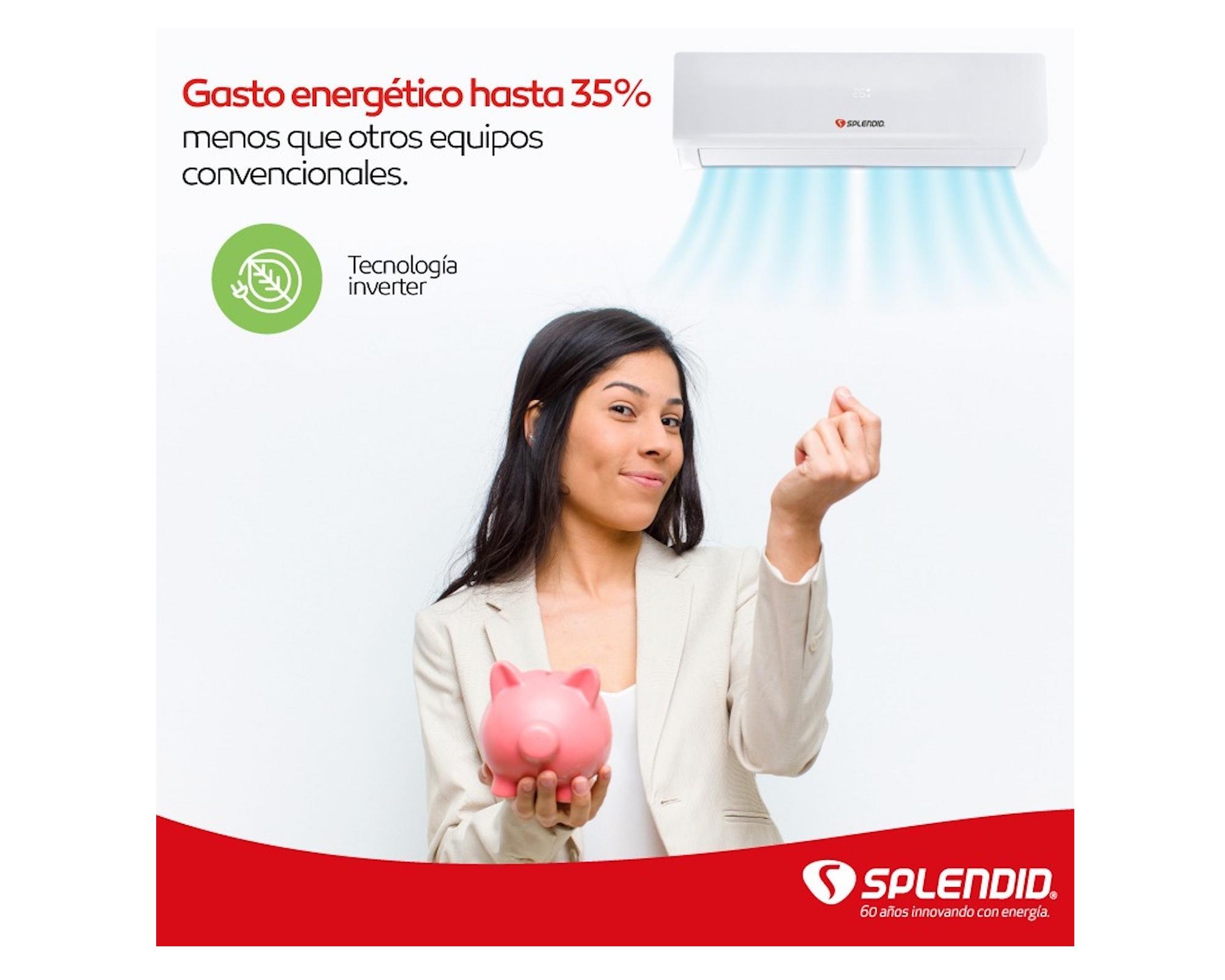 Aire acondicionado split inverter 12000 BTU frío/calor SAC-12K-INV WIFI Splendid-13