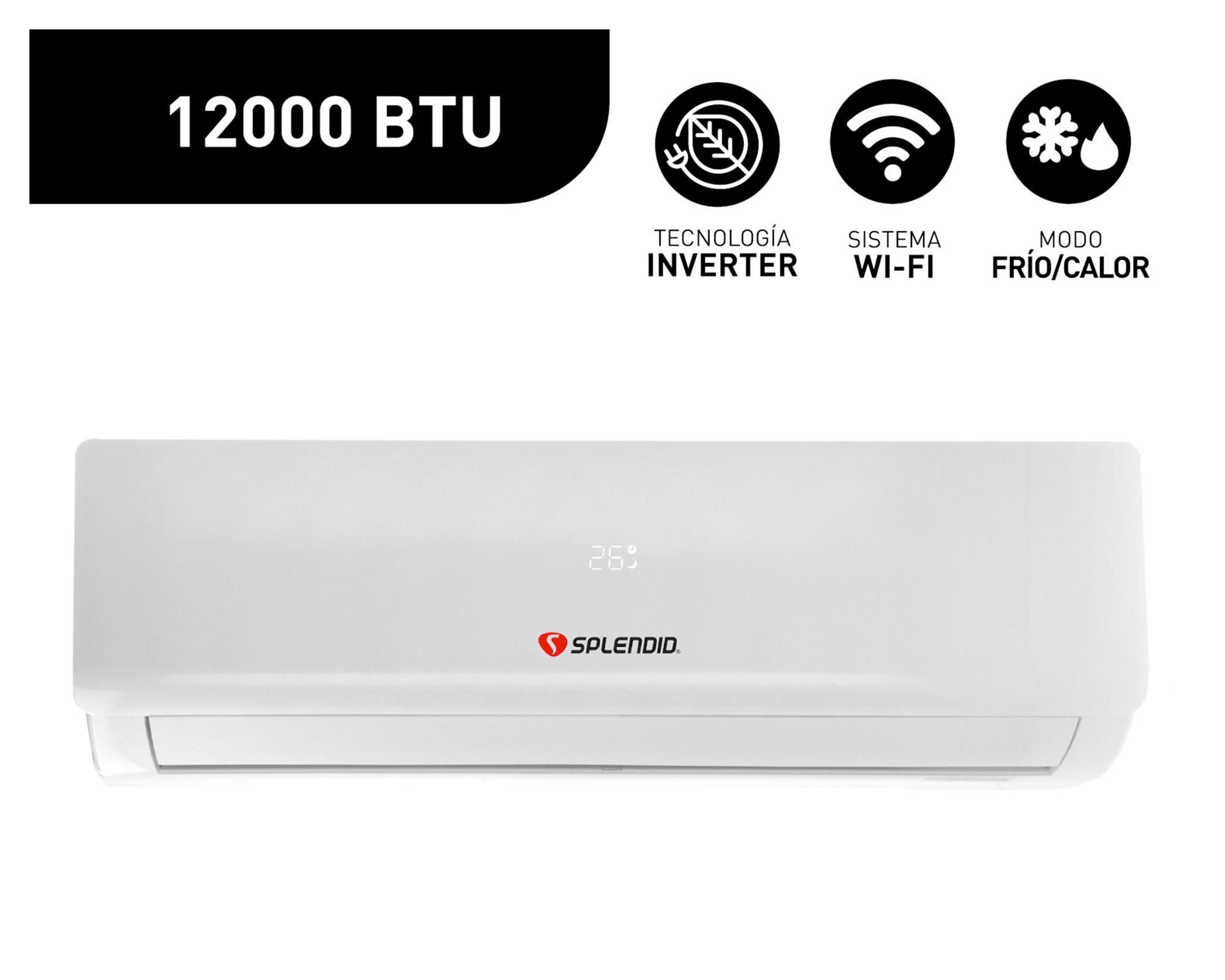 Aire acondicionado split inverter 12000 BTU frío/calor SAC-12K-INV WIFI Splendid-10