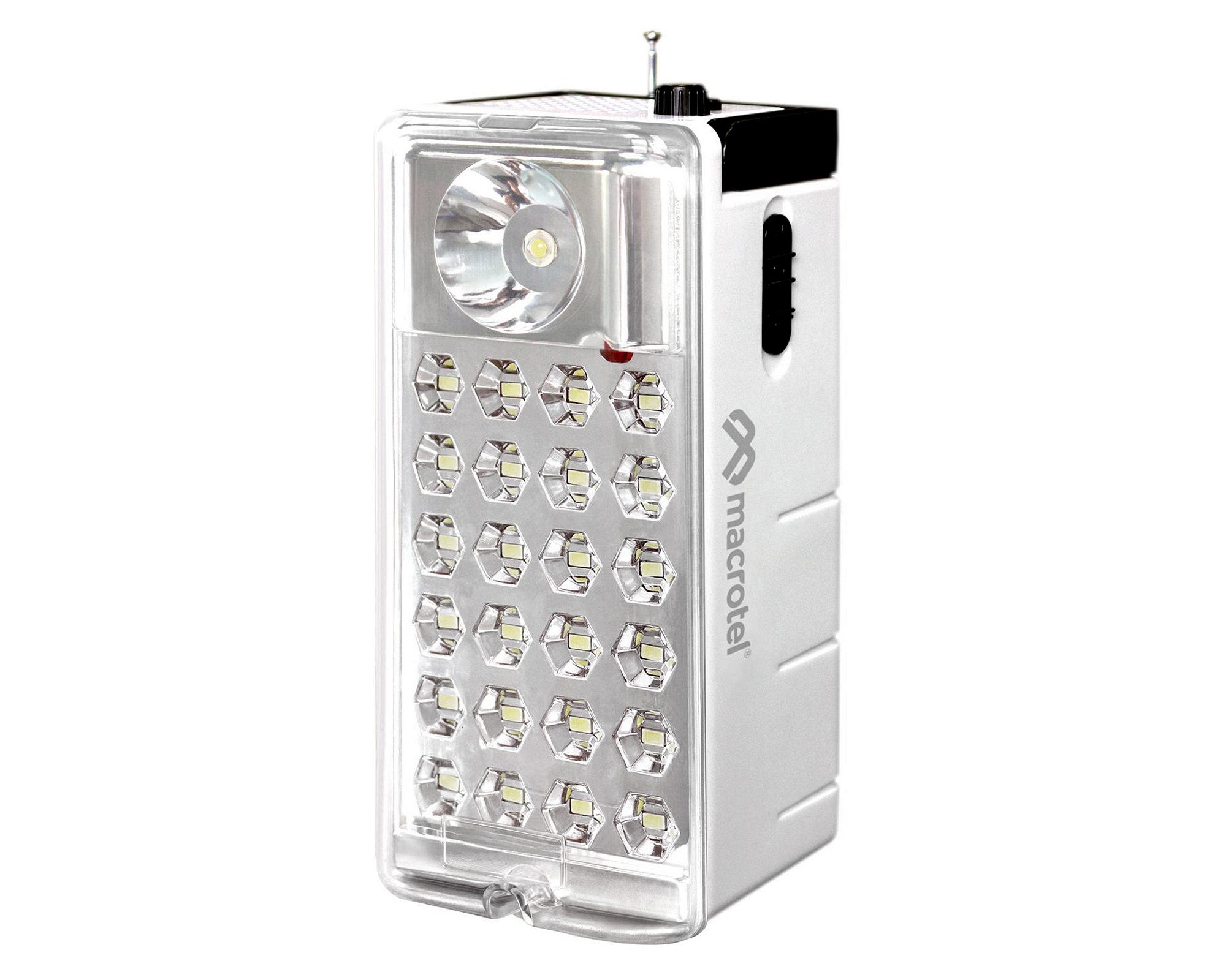 Luz emergencia 24 LED radio MS-6750R Macrotel-1