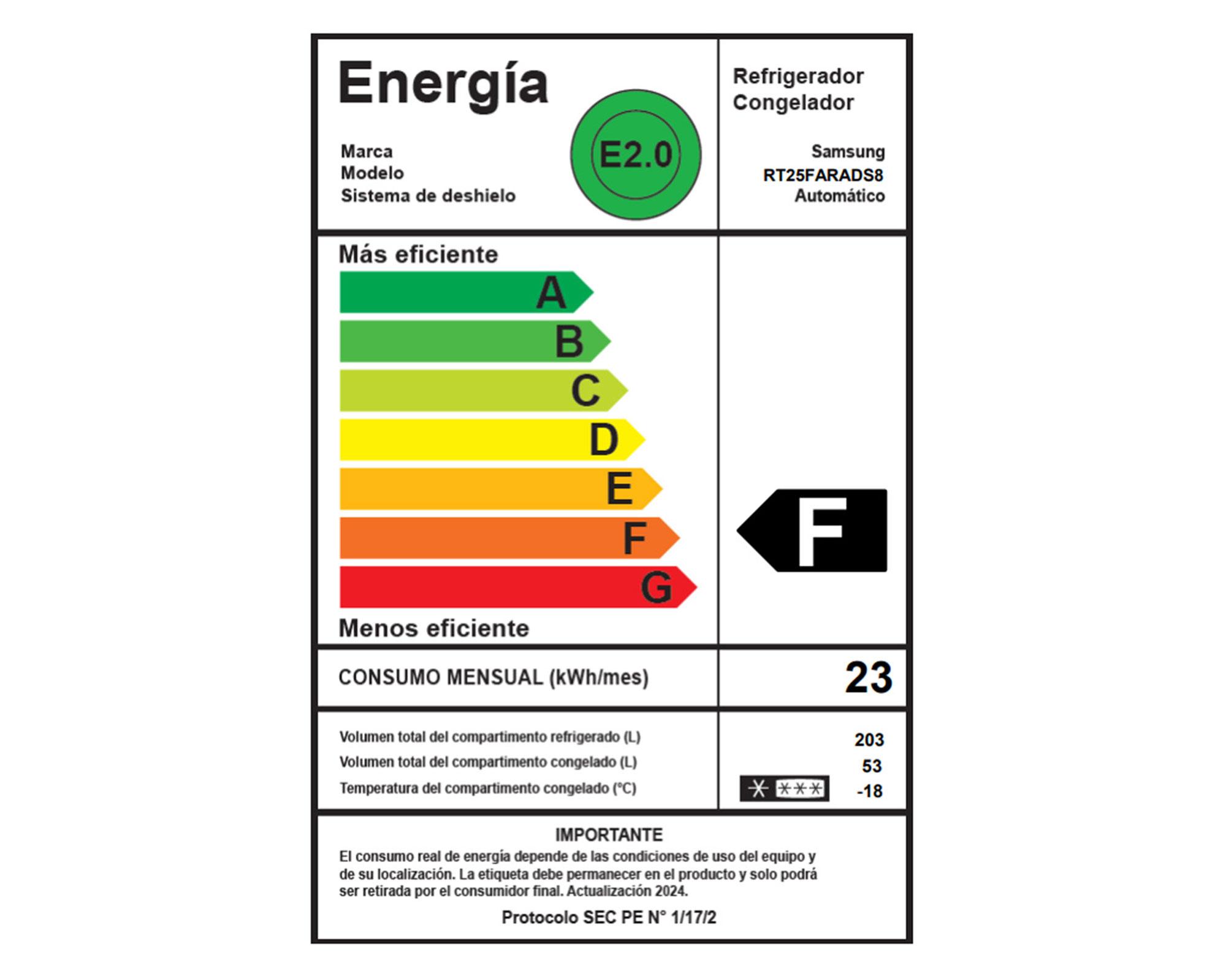 Refrigerador Top Mount RT25FARADS8/ZS 256 lt-6