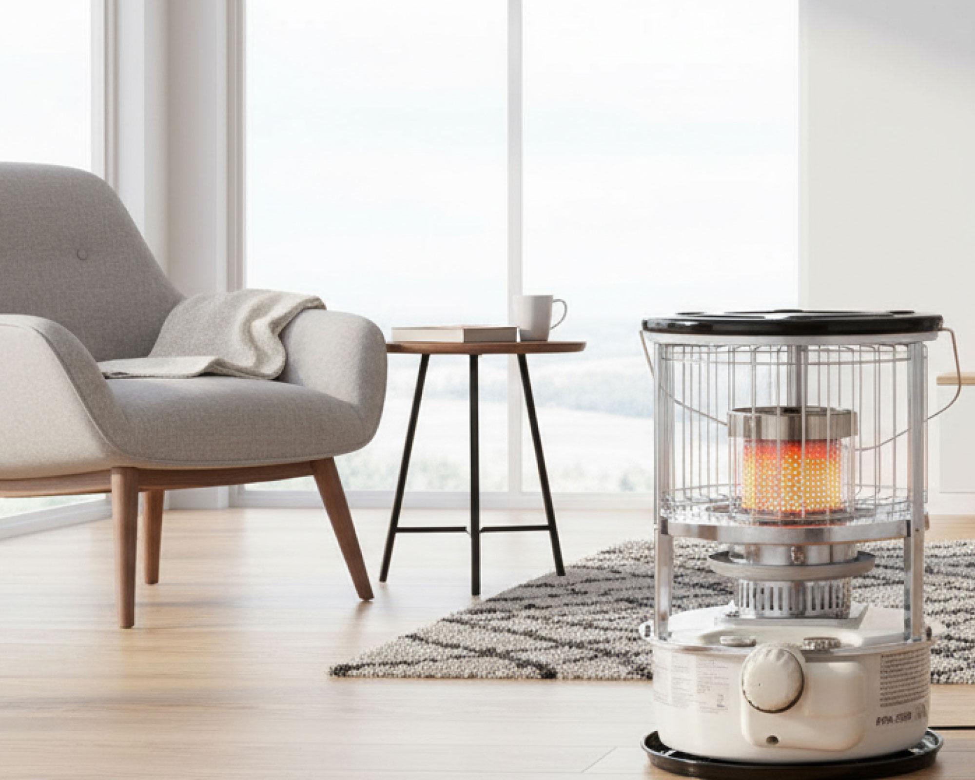 Estufa a parafina 9000 BTU KPM-3300 negro/blanco-3