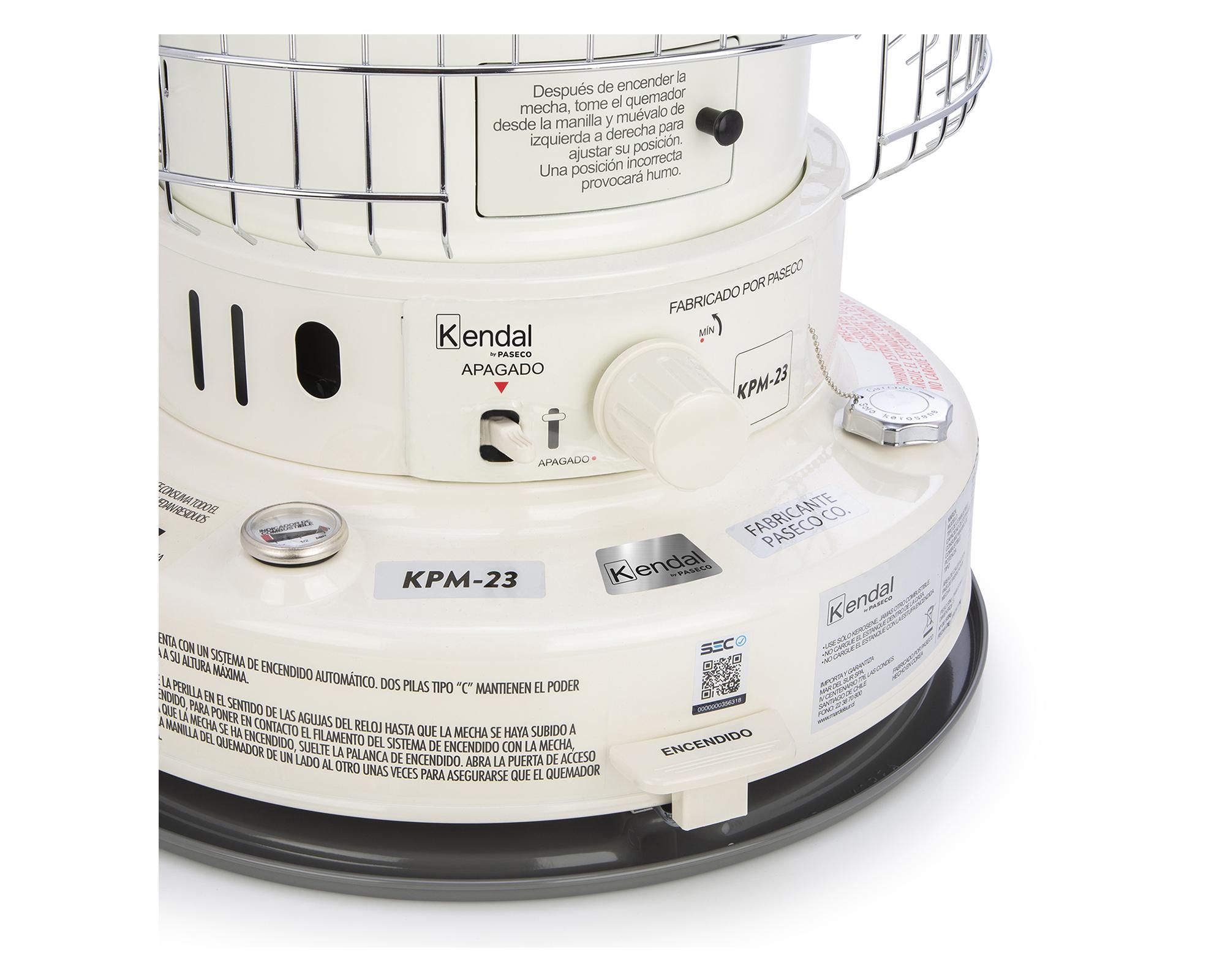 Estufa a parafina 23000 BTU KPM-23 blanco-2