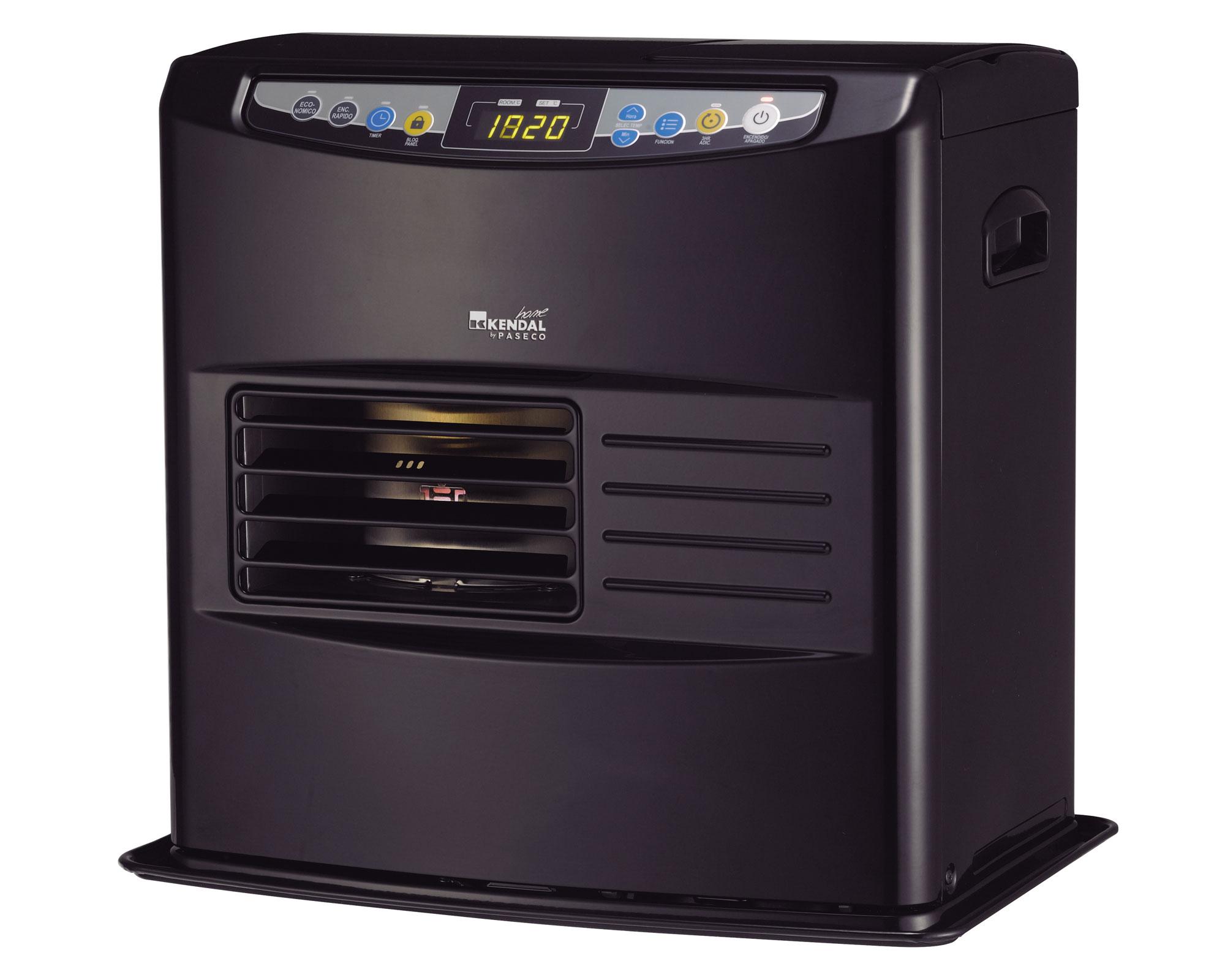 Estufa a parafina 12000 BTU KPL-36 negro Kendal.-0