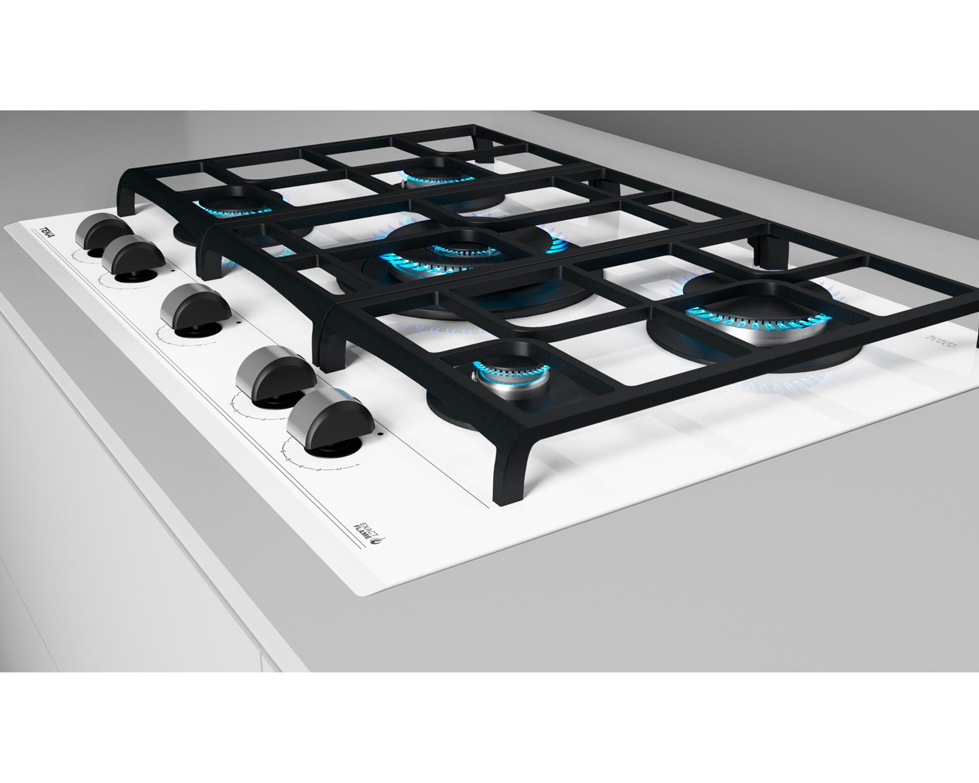 Encimera a gas 5 quemadores GZC 75330 XBB WH Teka-4
