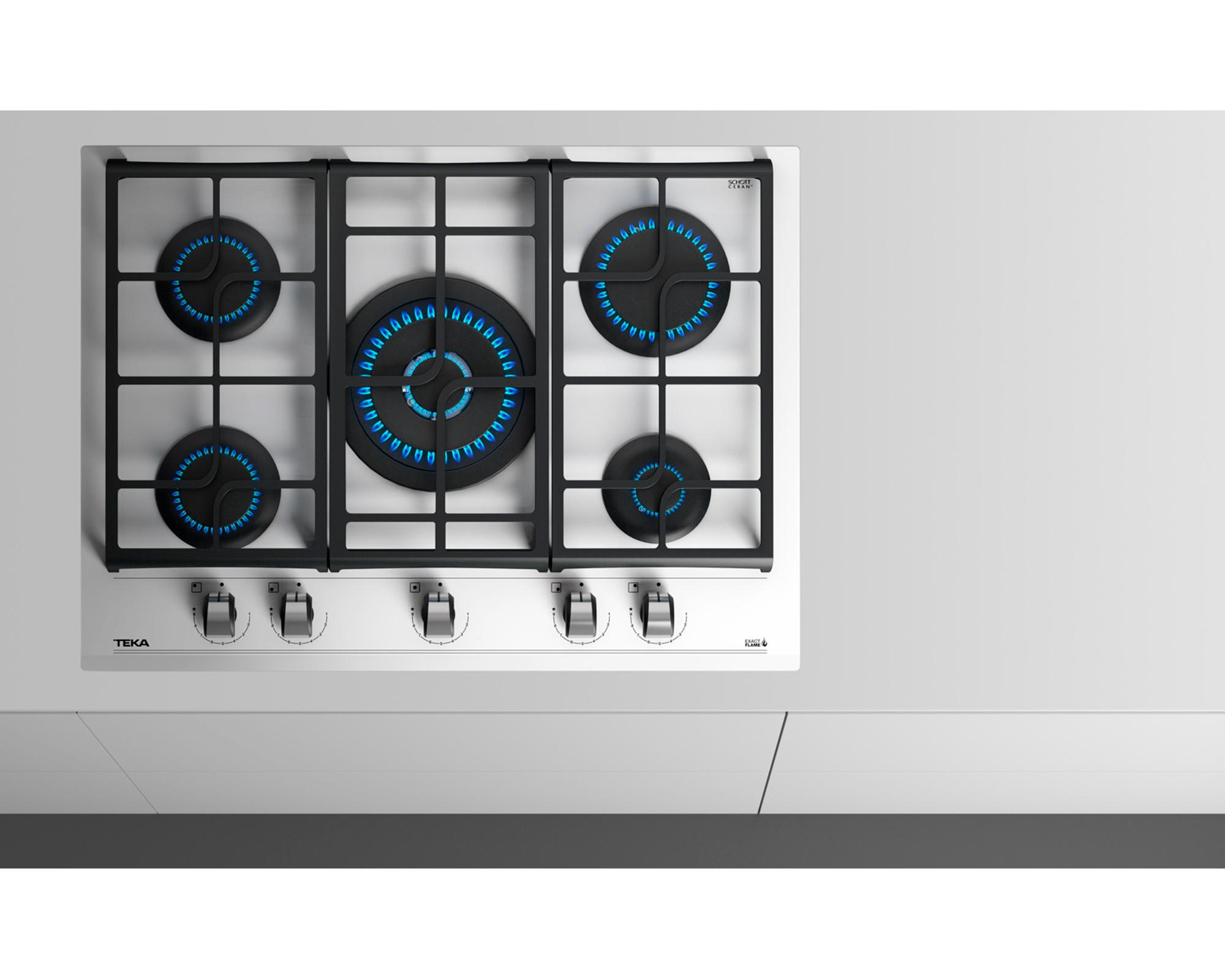 Encimera a gas 5 quemadores GZC 75330 XBB WH Teka-6