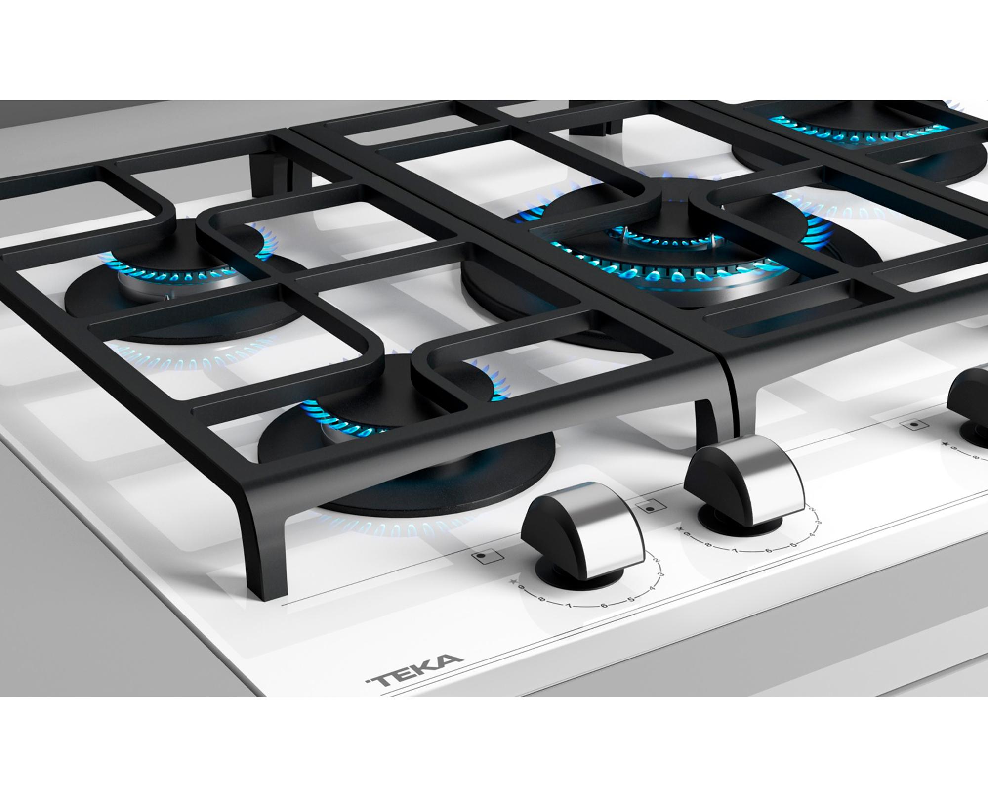 Encimera a gas 5 quemadores GZC 75330 XBB WH Teka-5