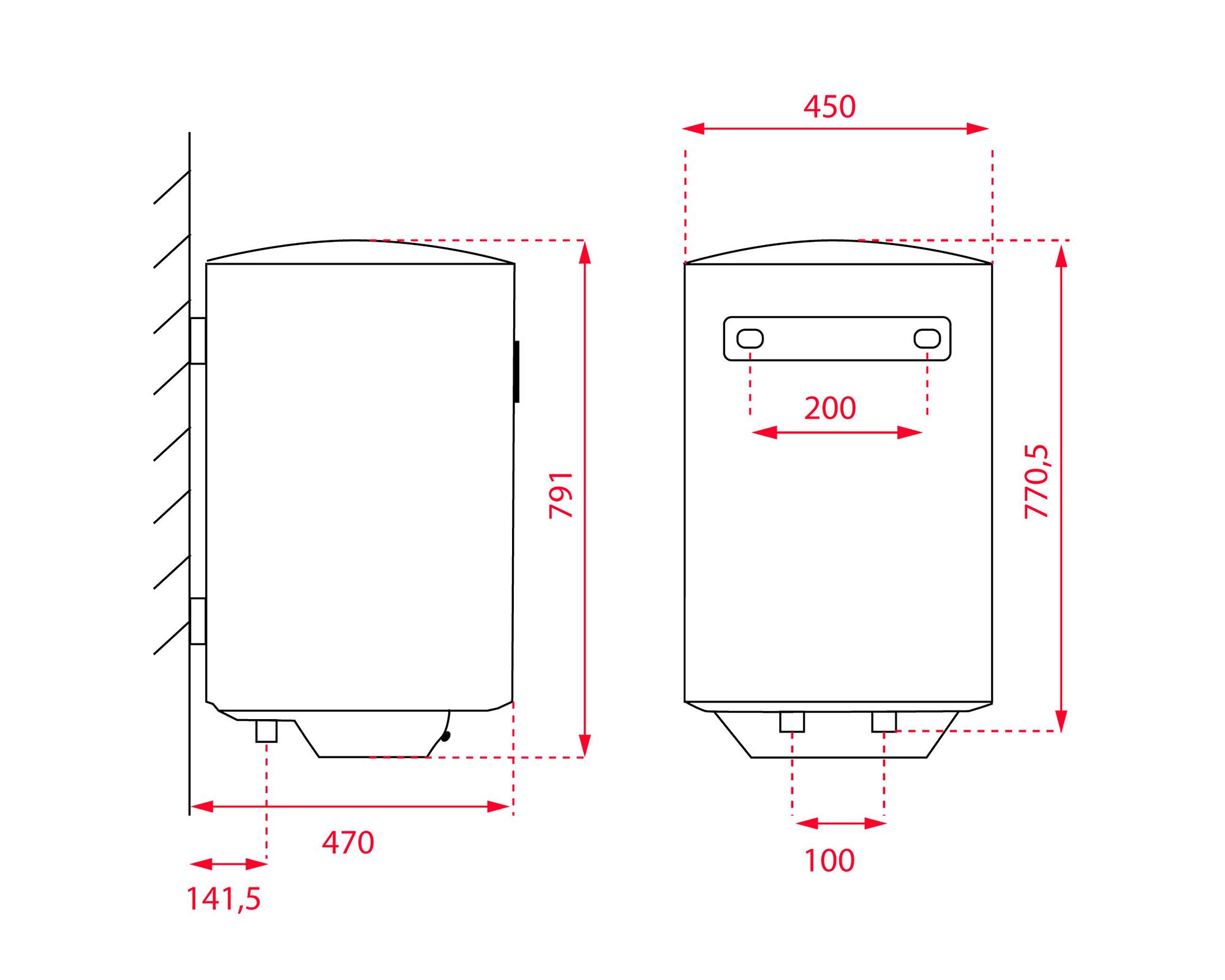 Termo eléctrico EWH 80 VED 80 lt-5