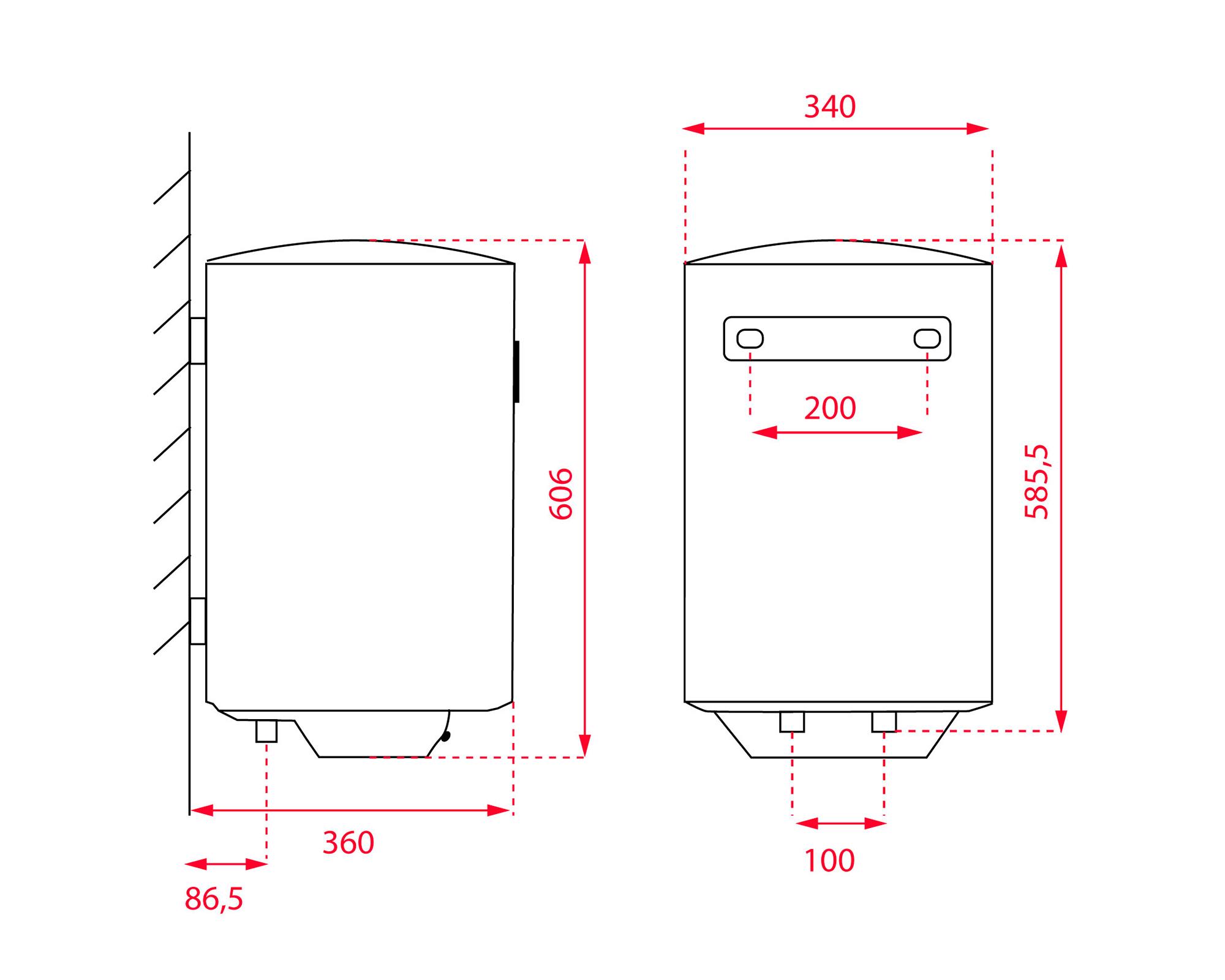 Termo eléctrico EWH 30 VED 30 lt-5