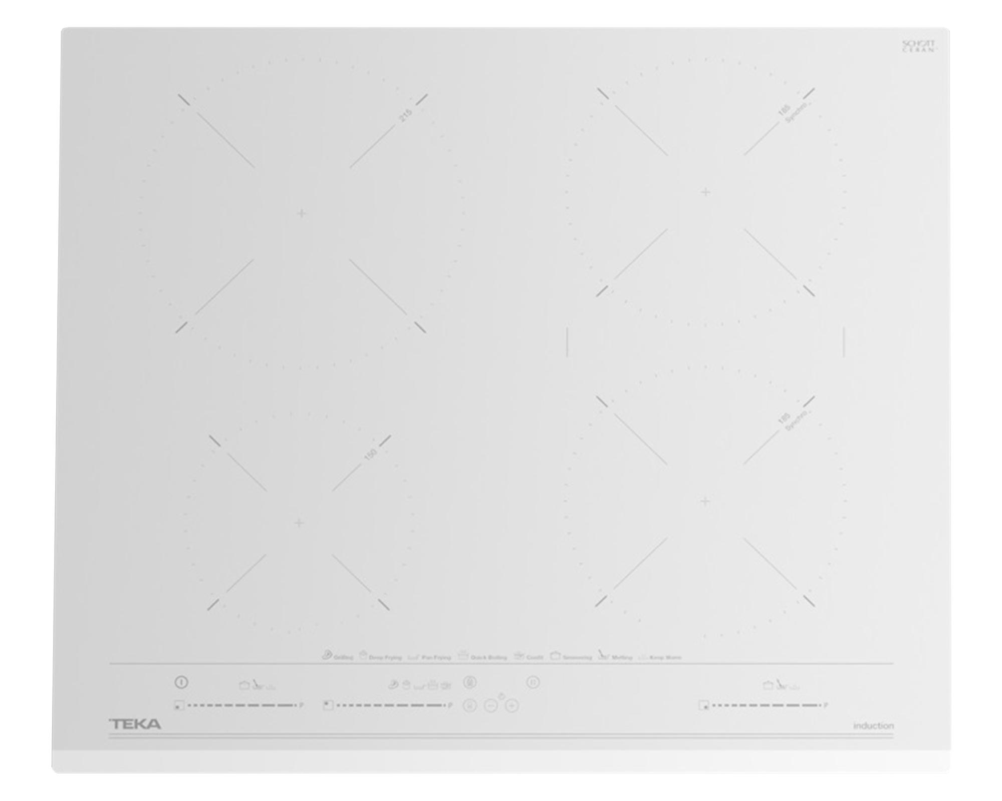 Encimera vitrocerámica 4 quemadores IZC64630 WHMST blanco Teka.-0