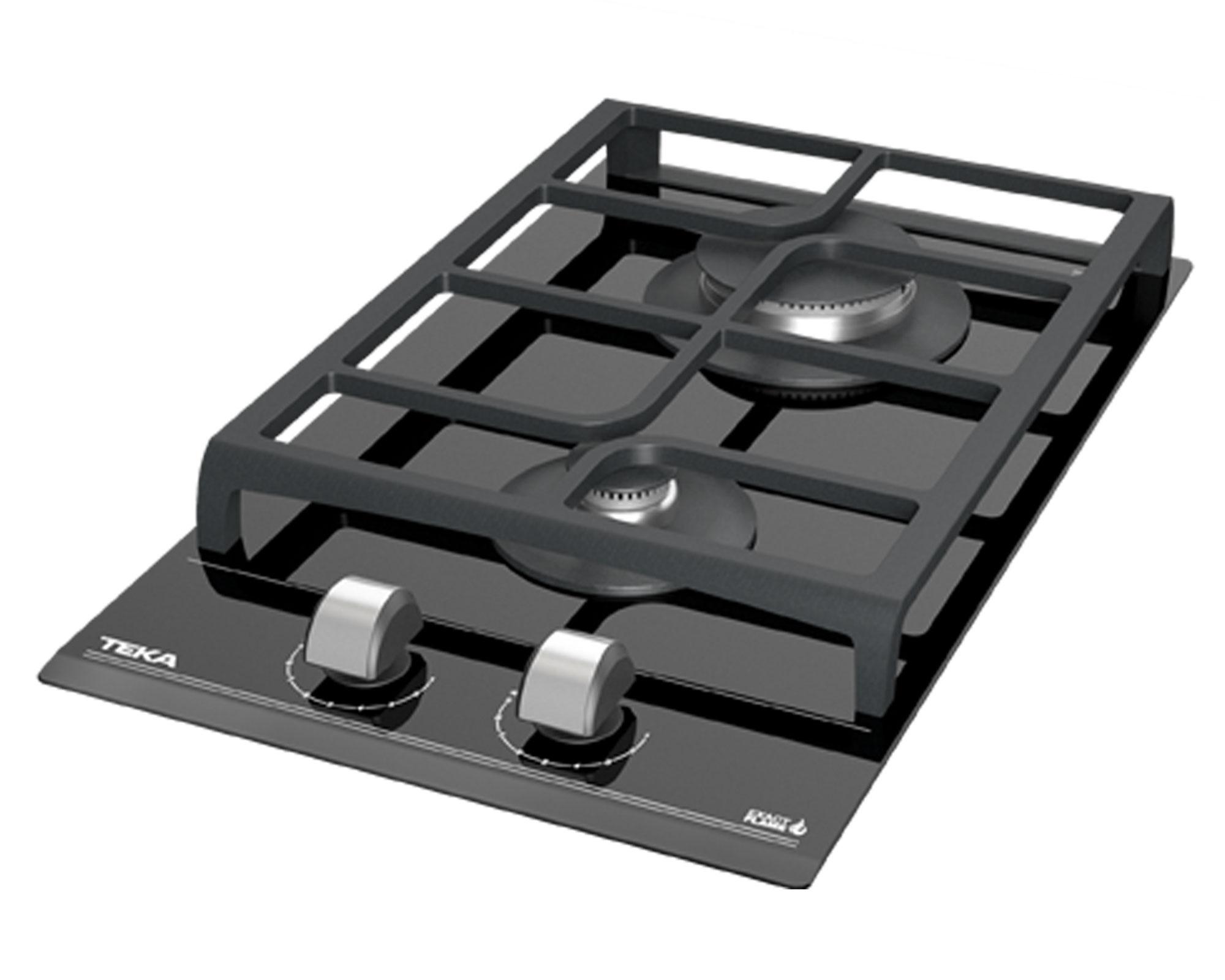 Encimera a gas 2 quemadores Cristal GZC32300 XBB BUT Teka.-2