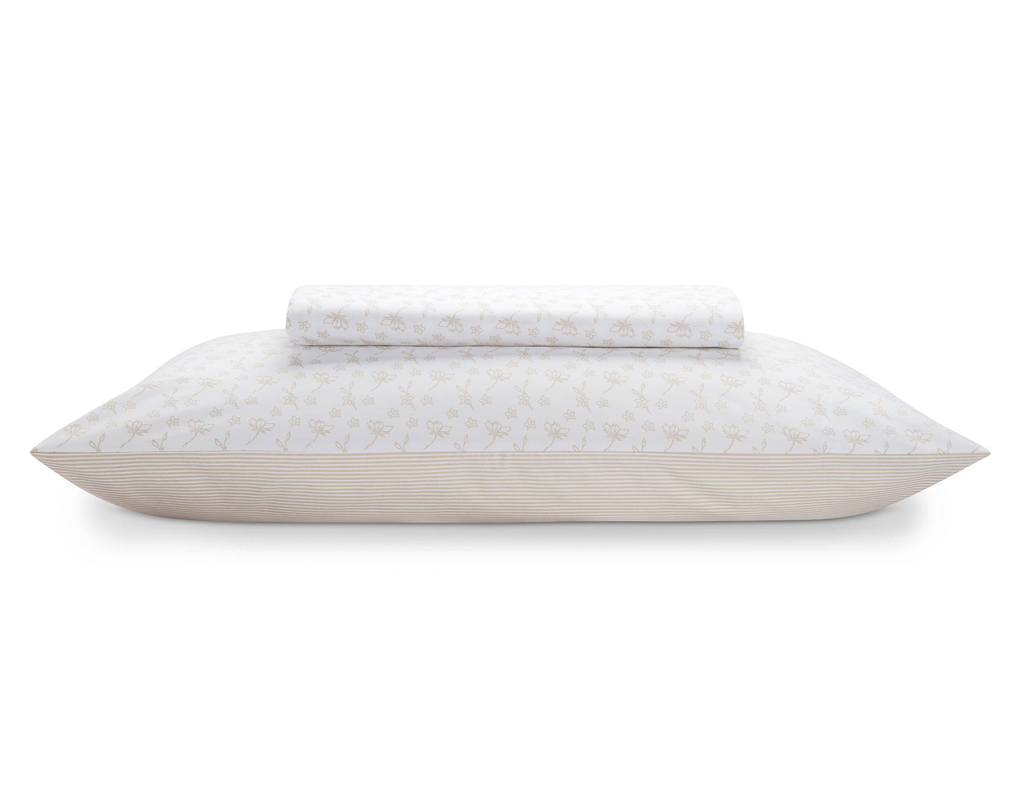 Juego sábanas king 180H Calatea beige Rosen-1