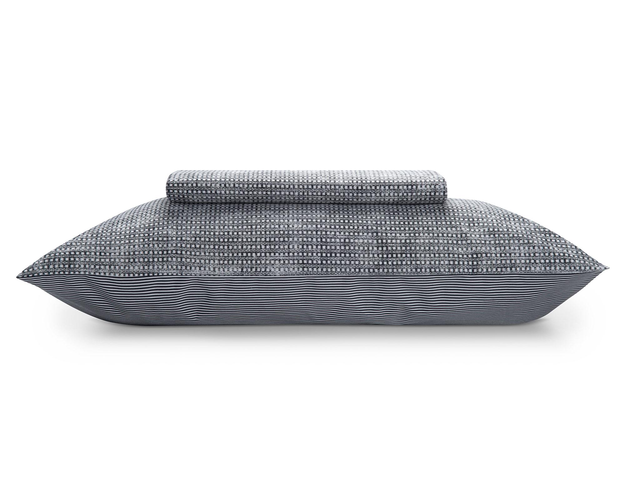 Juego sábanas 2 plazas 180H Nativo azul oscuro Rosen-1