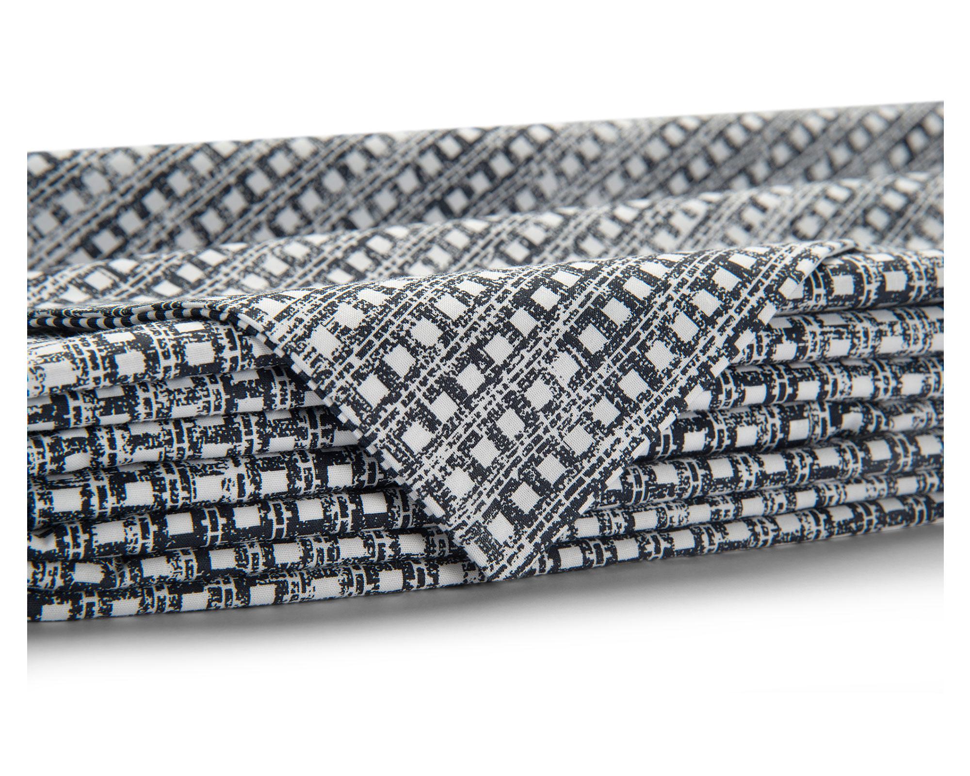 Juego sábanas 2 plazas 180H Nativo azul oscuro Rosen-2