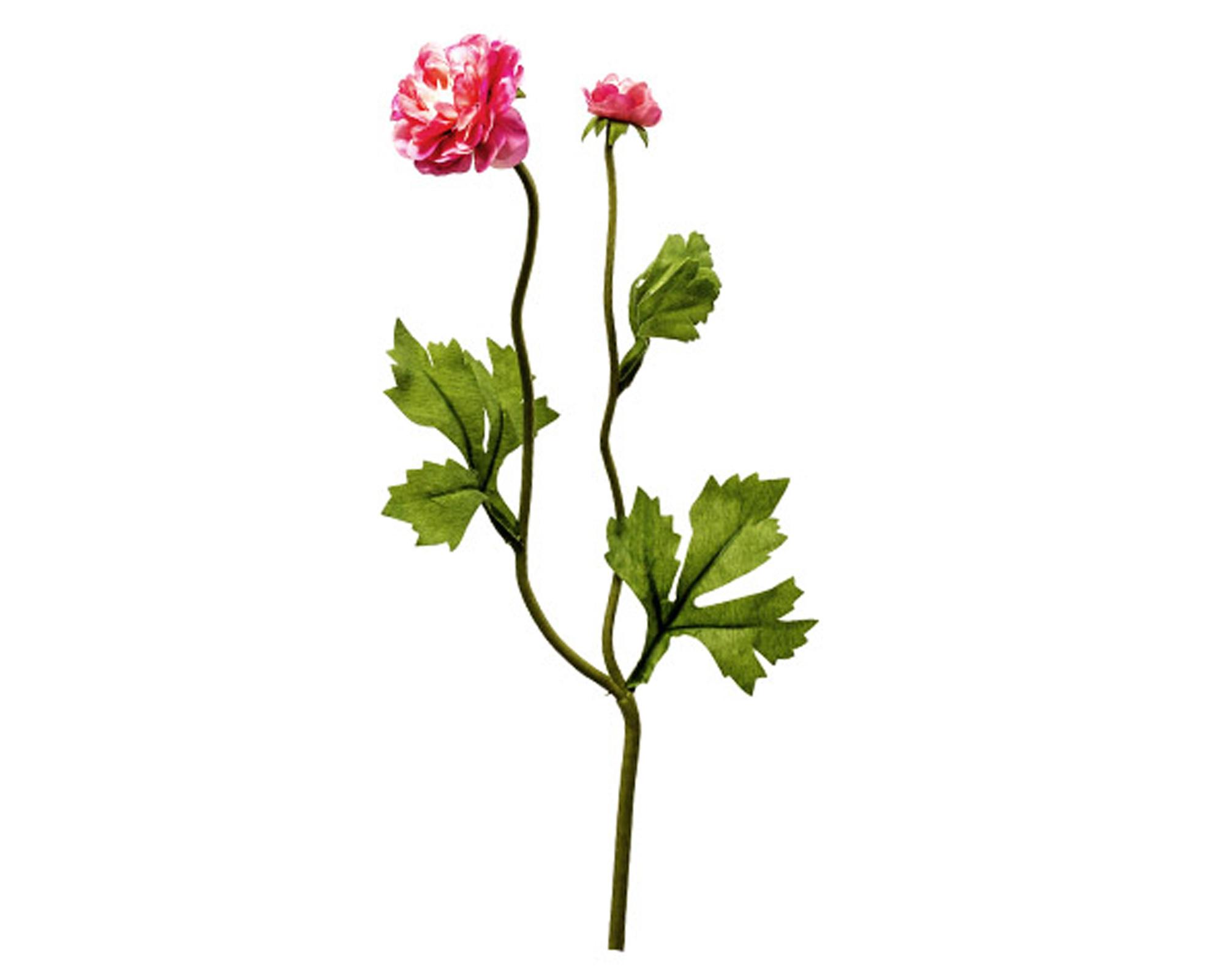 Flor artificial Ranúnculo doble rosado The Garden.-0